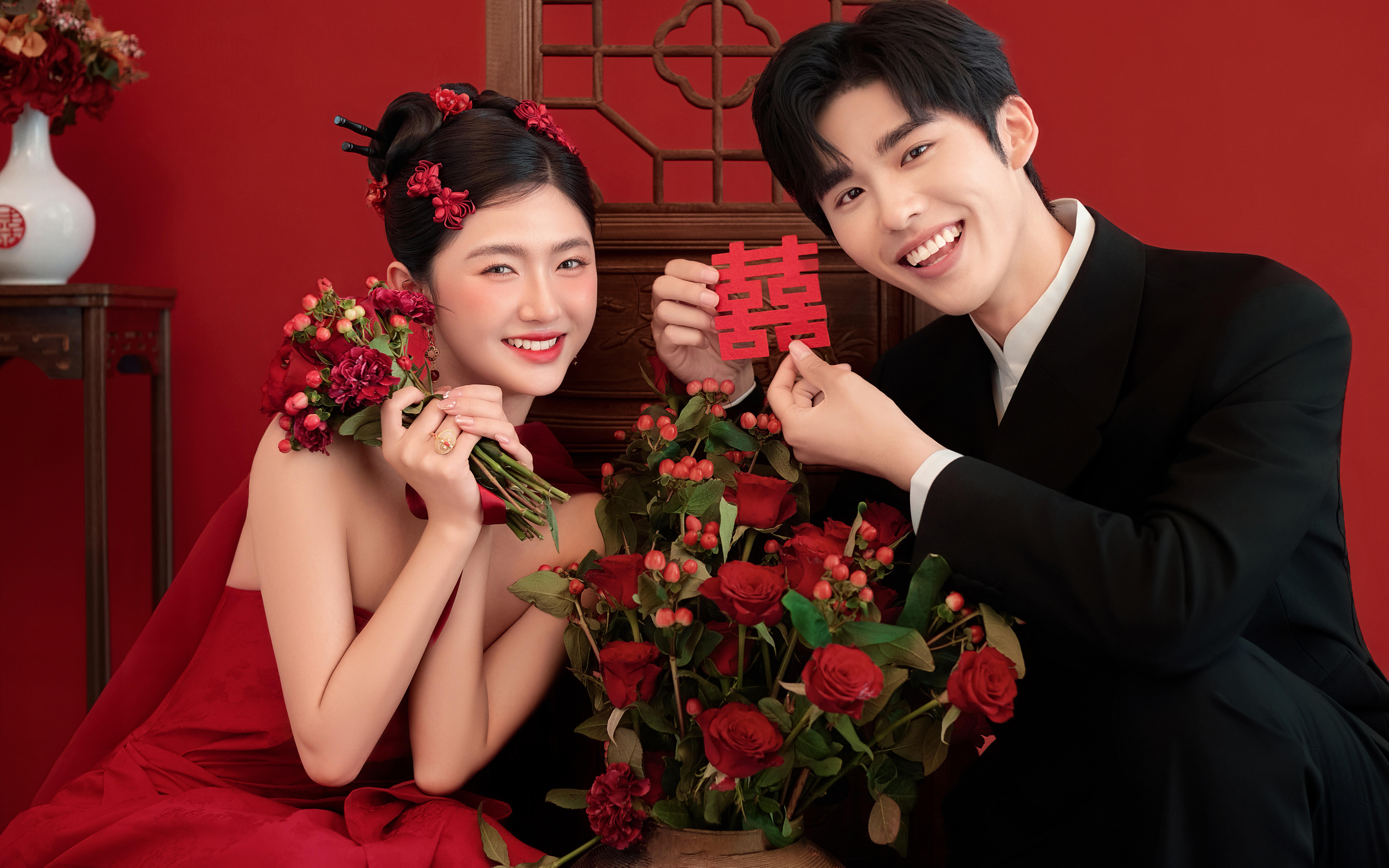 超级心动的室内喜嫁婚纱照