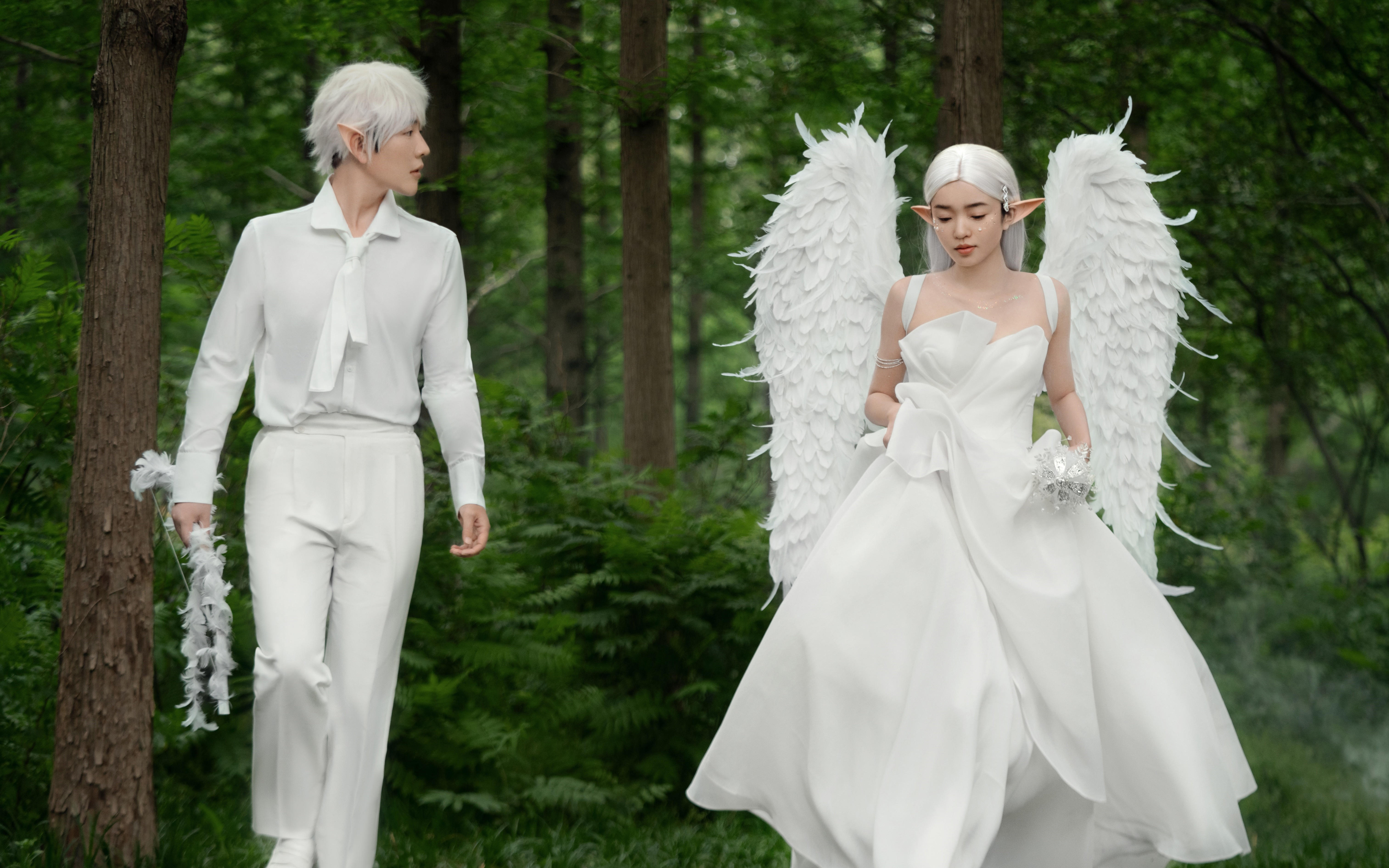 森系精灵风婚纱照，小众又高级