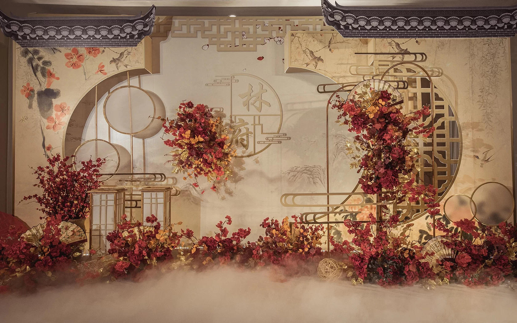 香檳金中式風(fēng)含四大婚禮策劃