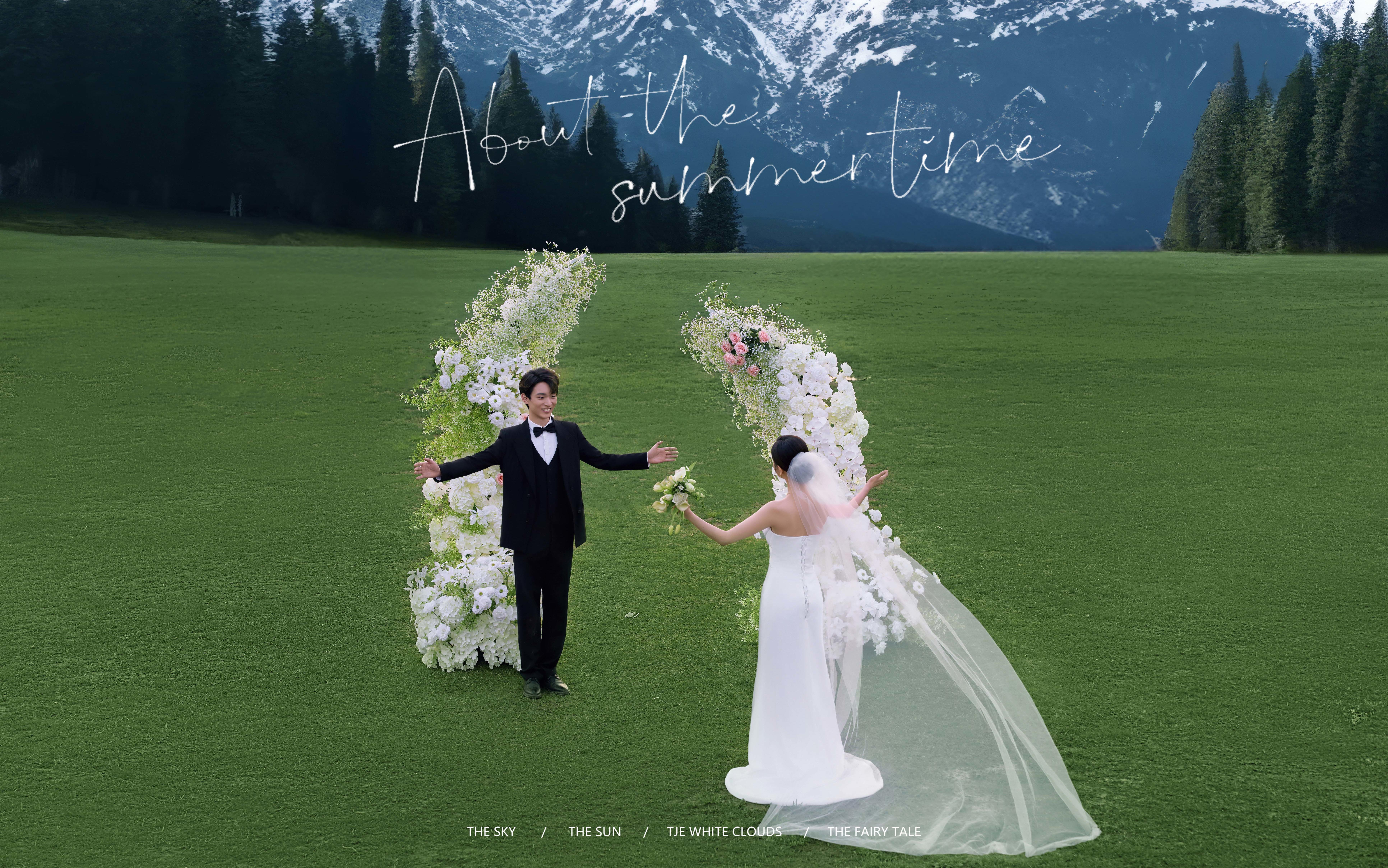 拍了超愛的雪山婚紗照 無法拒絕