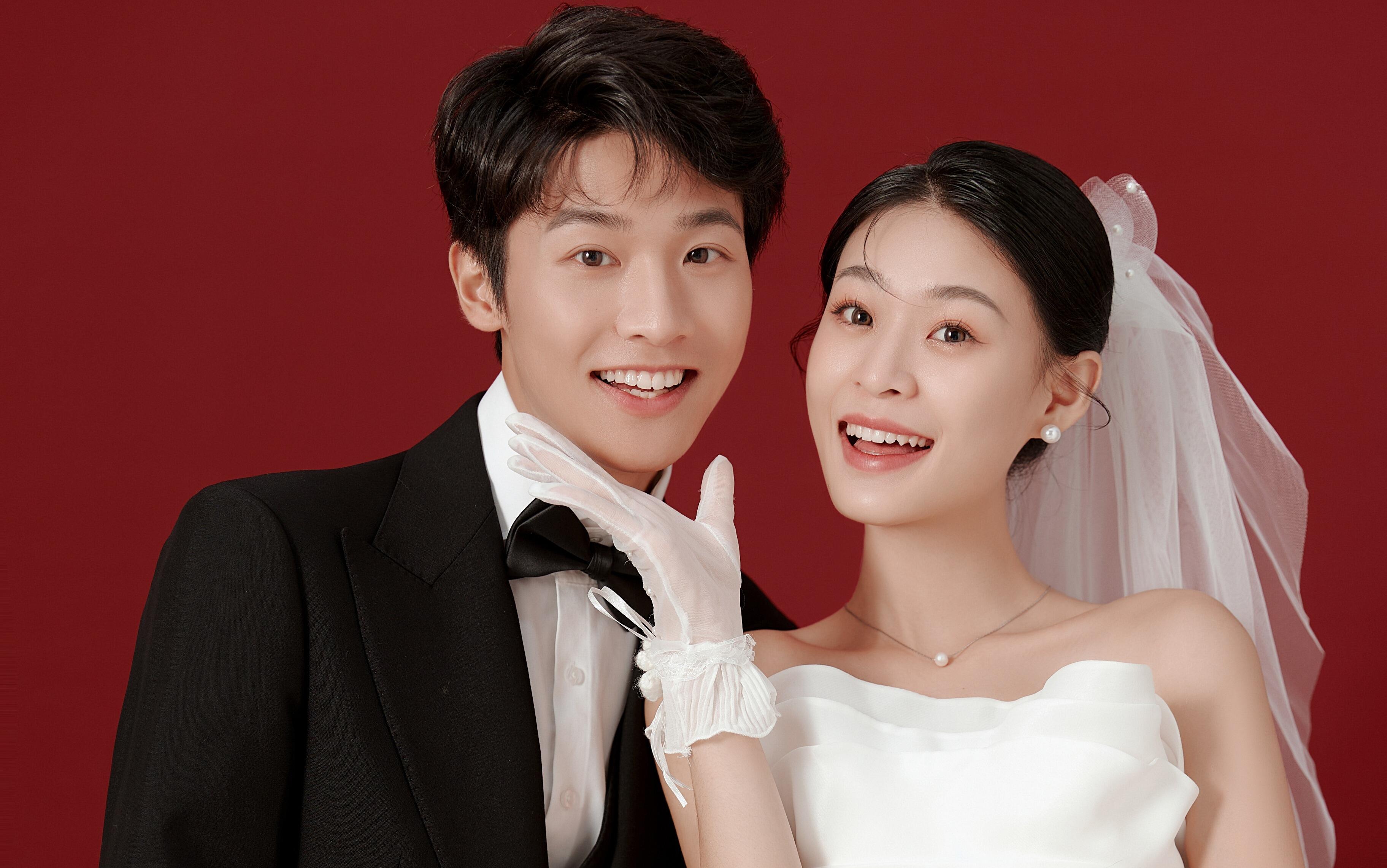 一抹正红底色，定格一生圆满💍宜春婚纱照