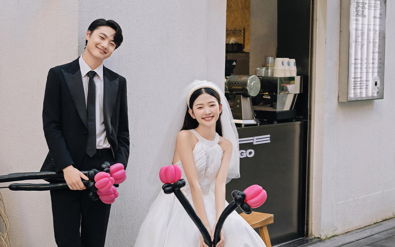 00后超爱的松弛感街拍婚纱照❤超绝活人感❗