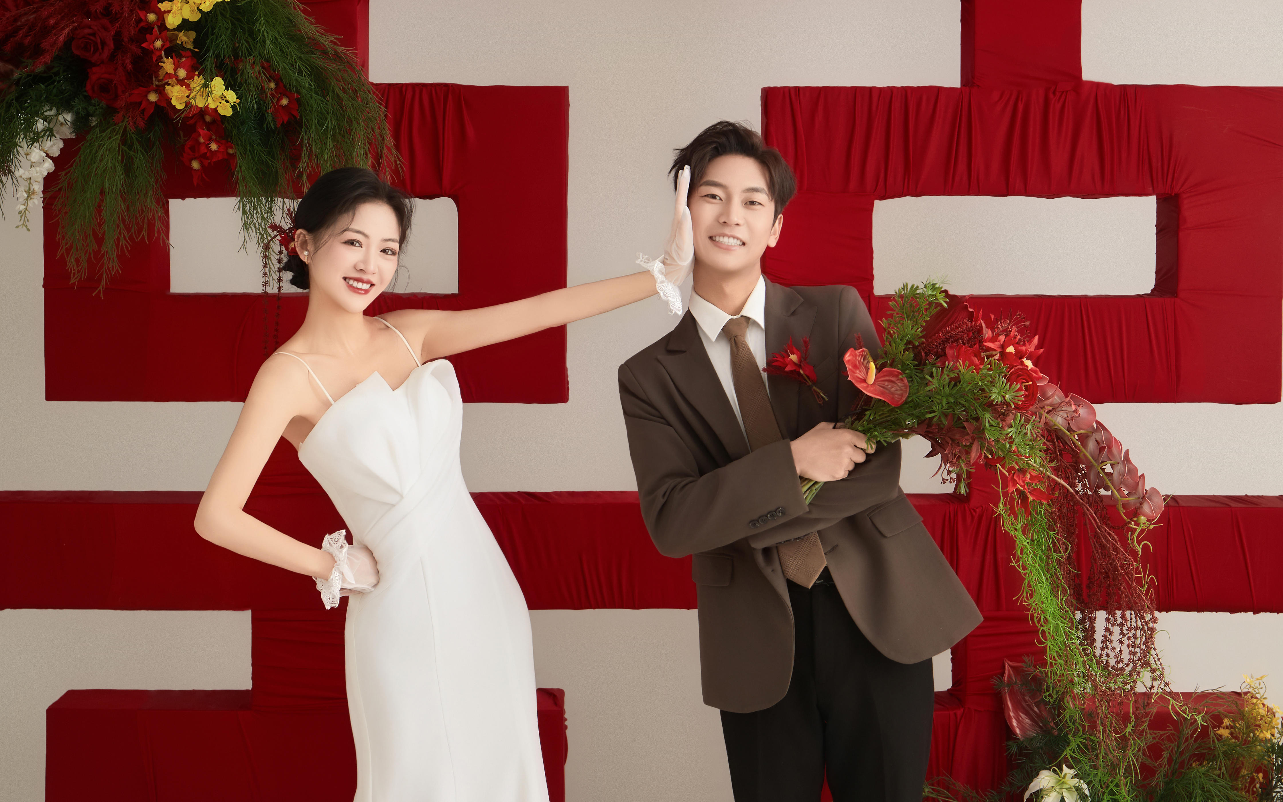 喜嫁婚紗照也太甜啦 ??大喜字婚照直接封神?