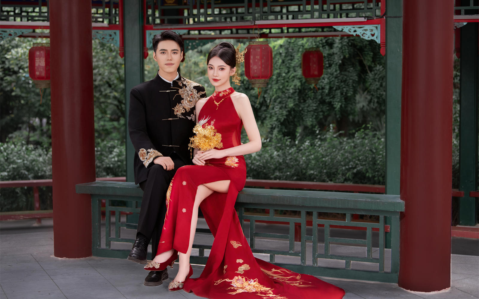永远偏爱东方美学💖兰州新中式园林婚纱照