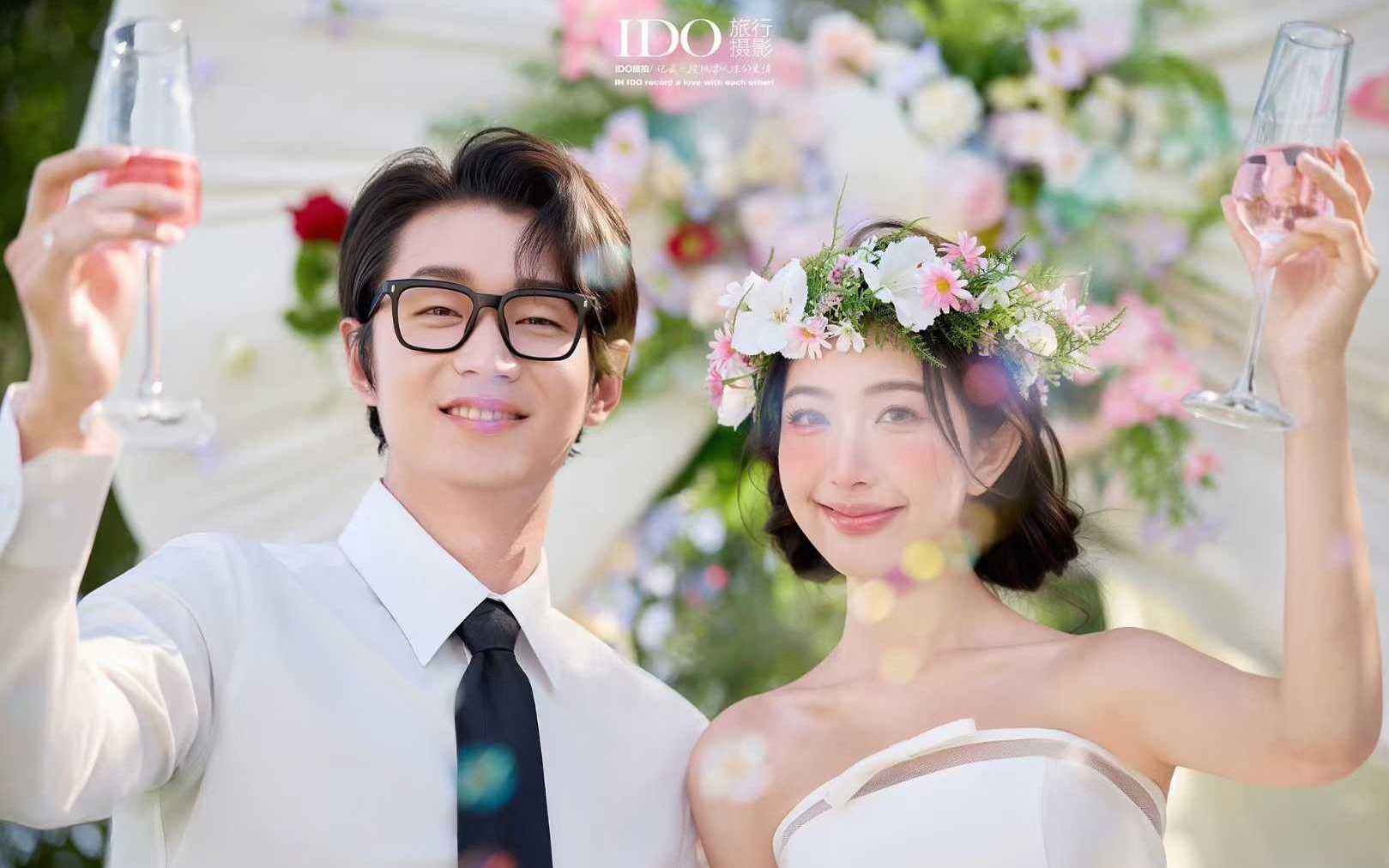 森系清新甜妹婚纱照