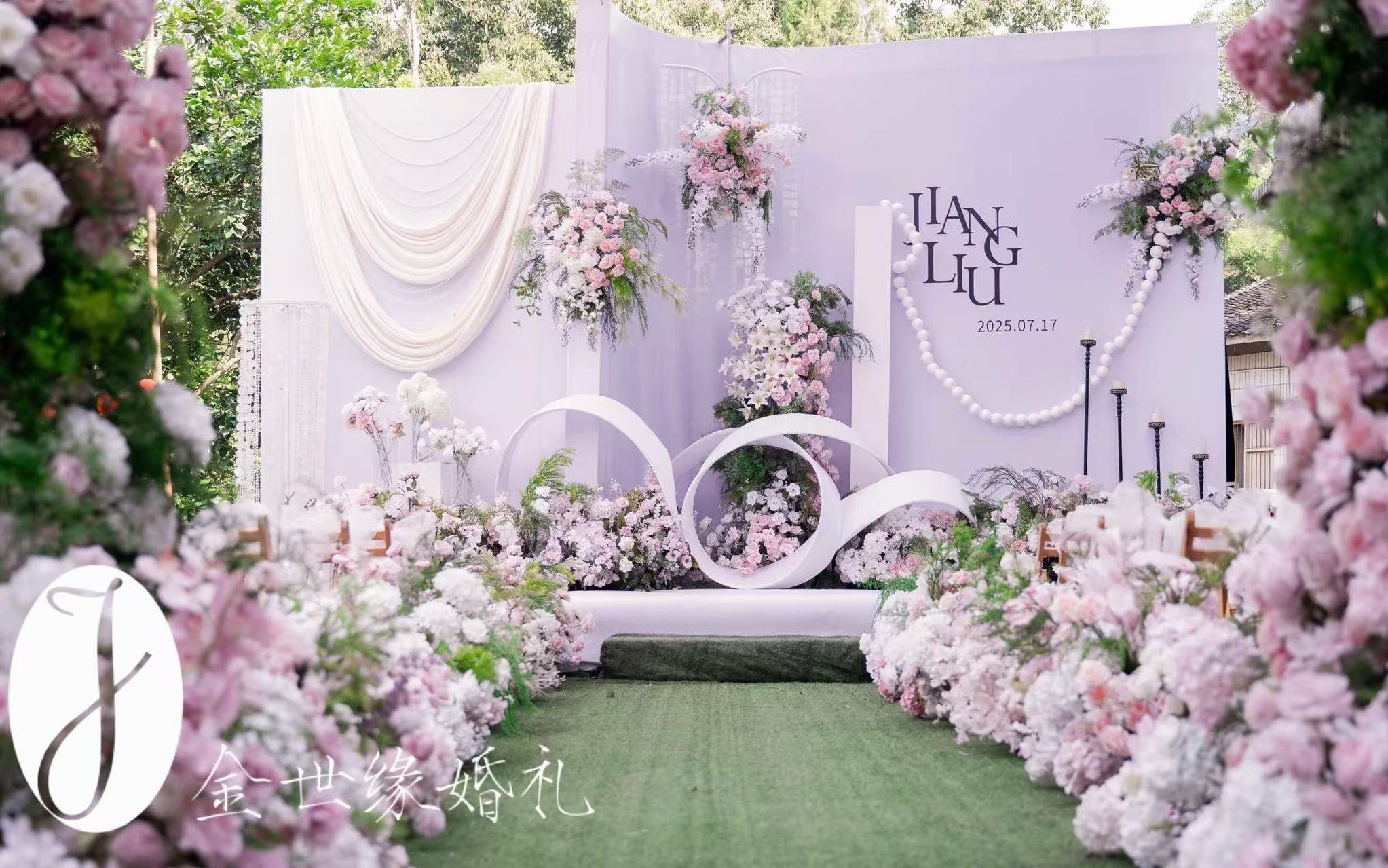 金世缘|白淡粉婚礼配色被夸了哇