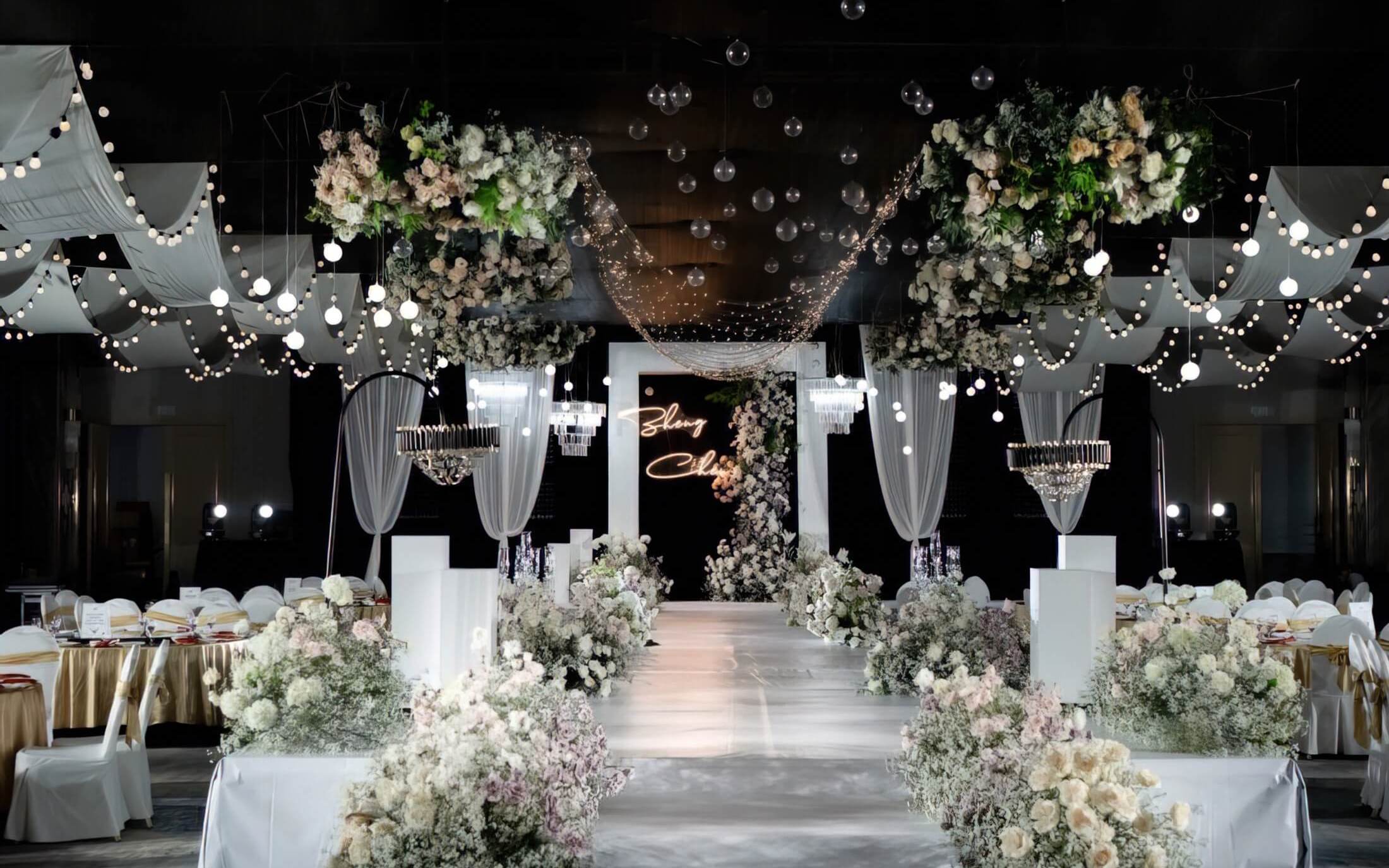 【花伴里】白绿色韩式婚礼|  简约风