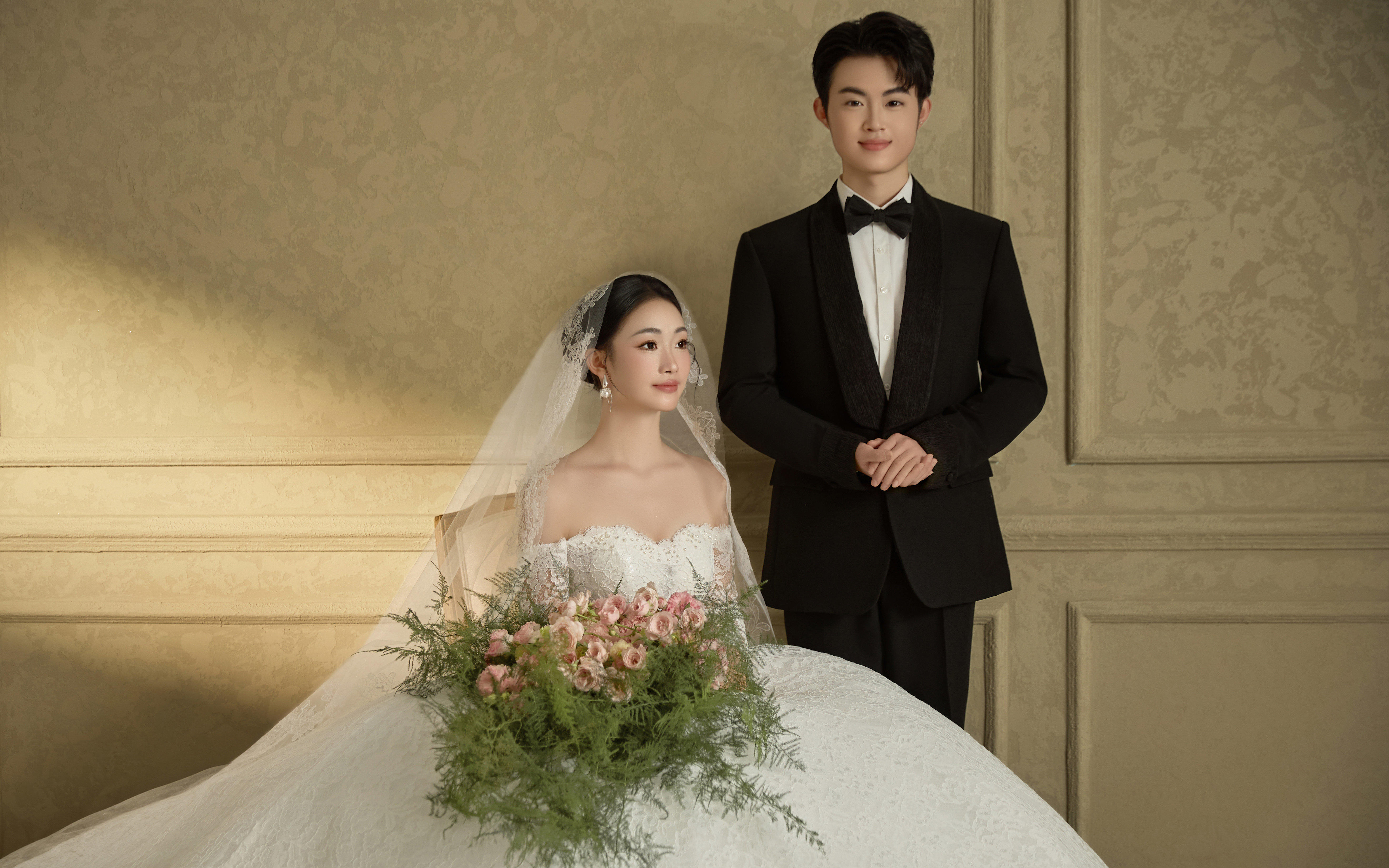 看得出她是公主内景主婚纱必冲这组