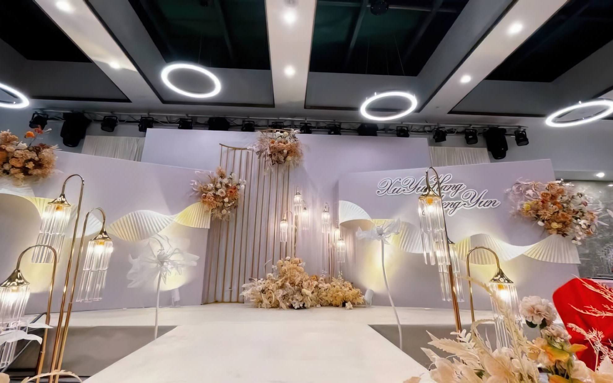 缘梦婚新款香槟色西式婚礼