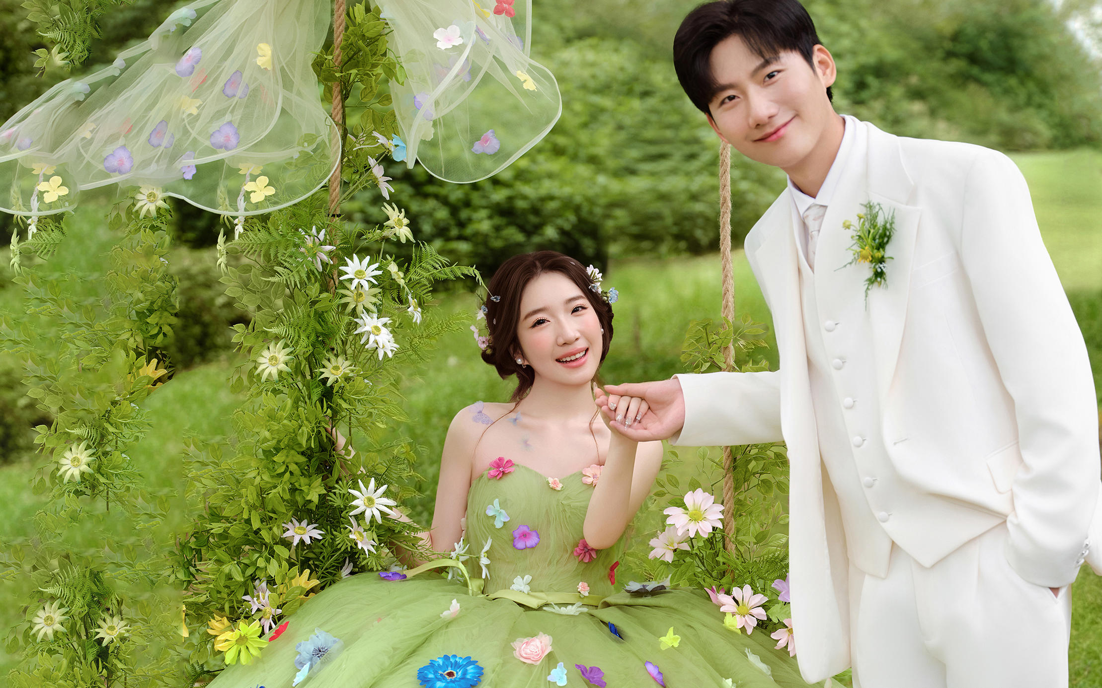童话成真🍃拍到现实版的绿野仙踪婚纱照！