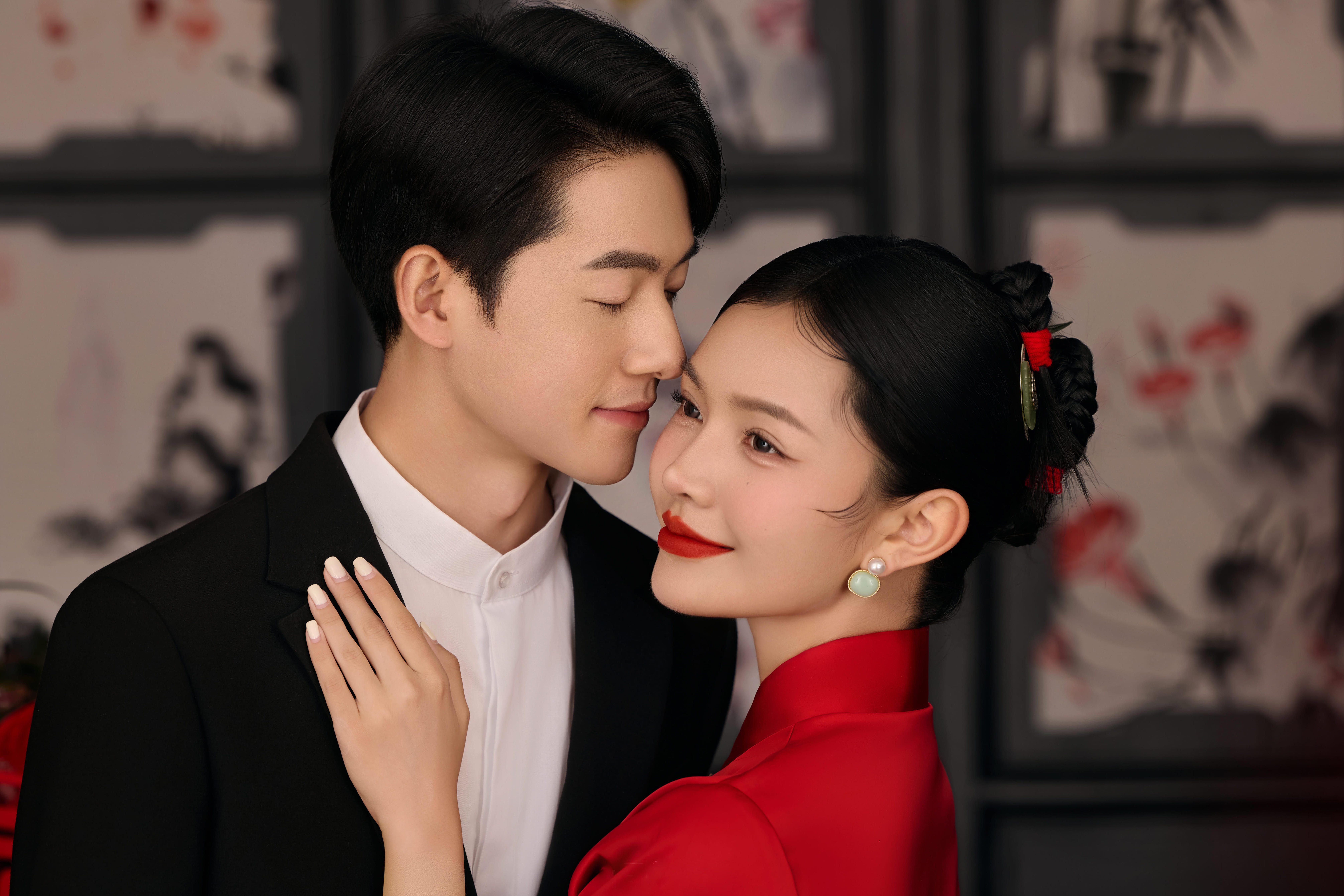 假如婚纱照注入了中式美学‼️就问你美不美