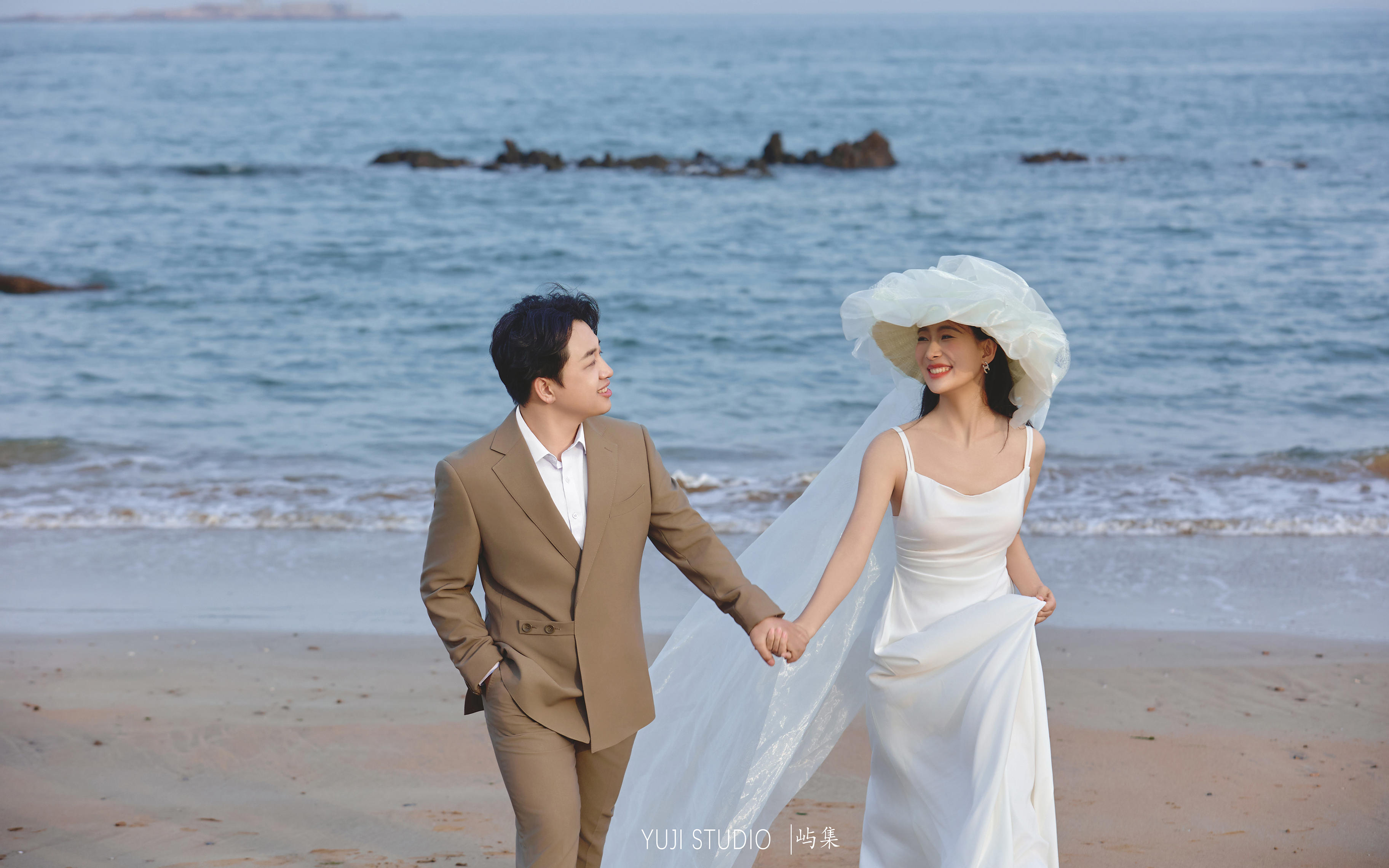 海边情绪纪实唯美婚纱照