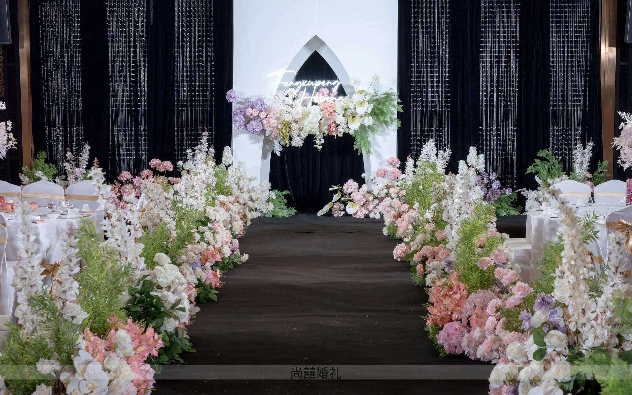 【尚囍婚礼】白粉水晶韩式婚礼