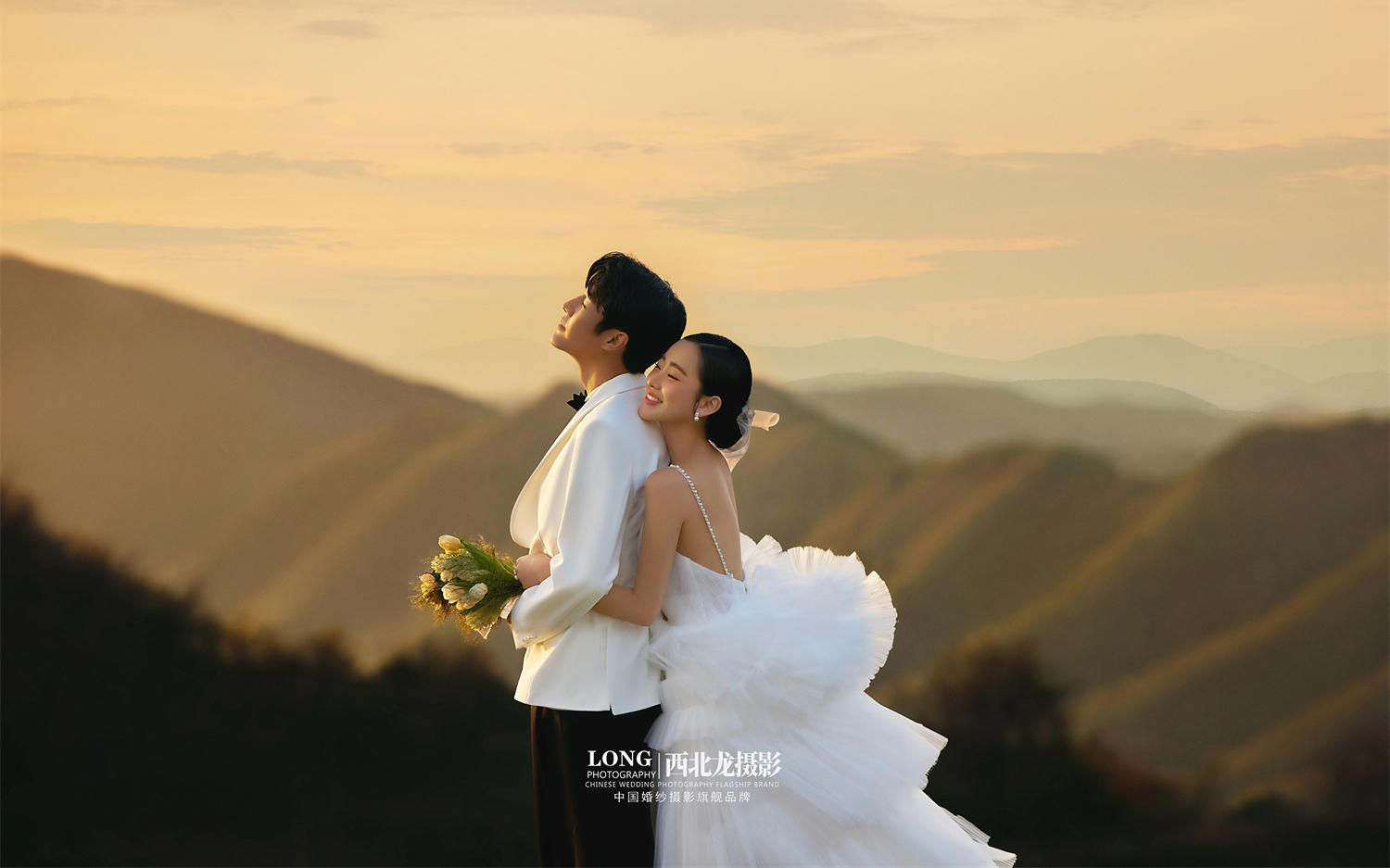 掉进电影画报里的落日婚纱照‼️