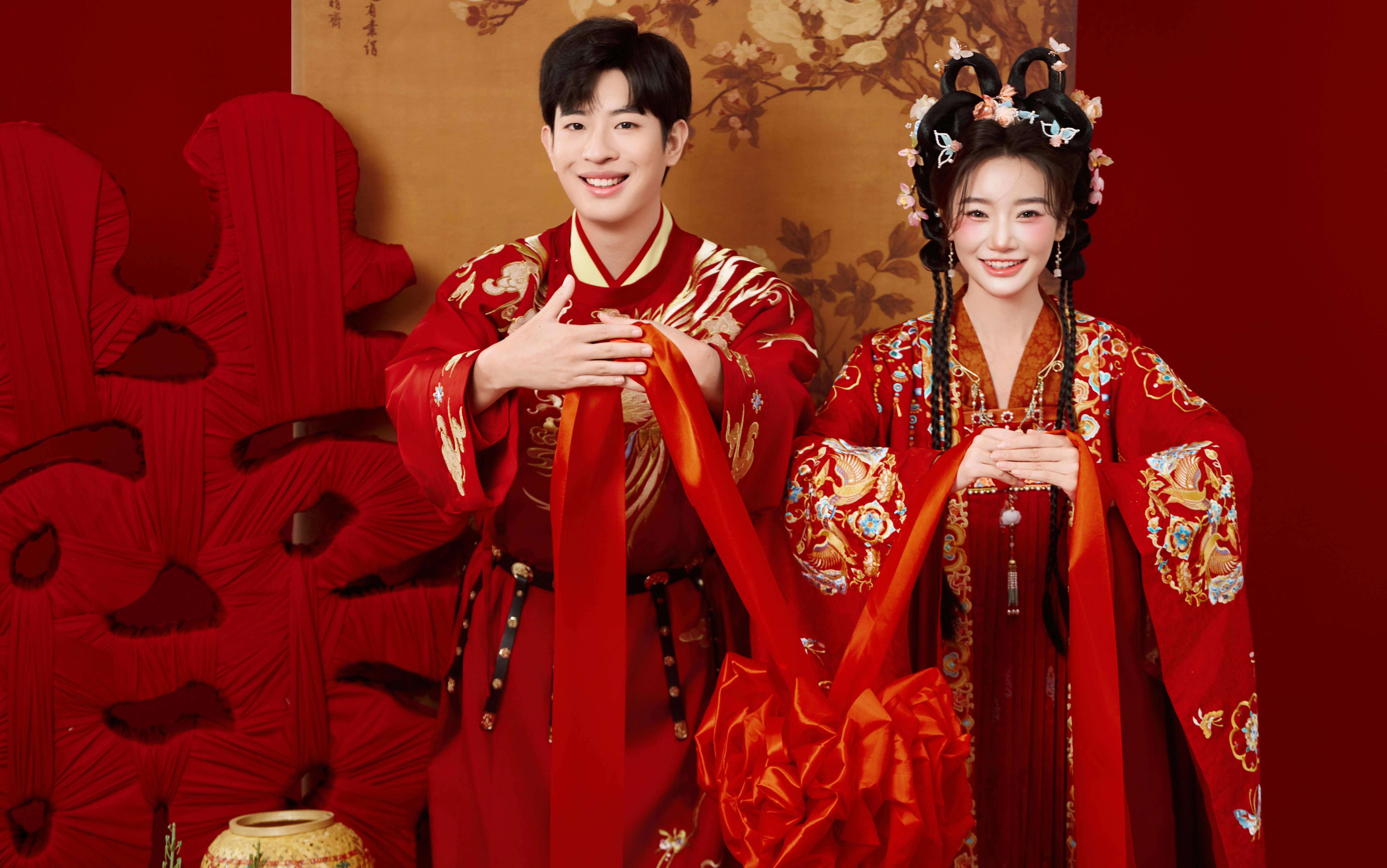 甜暈嚕 廣州明制漢服婚紗照太乖啦