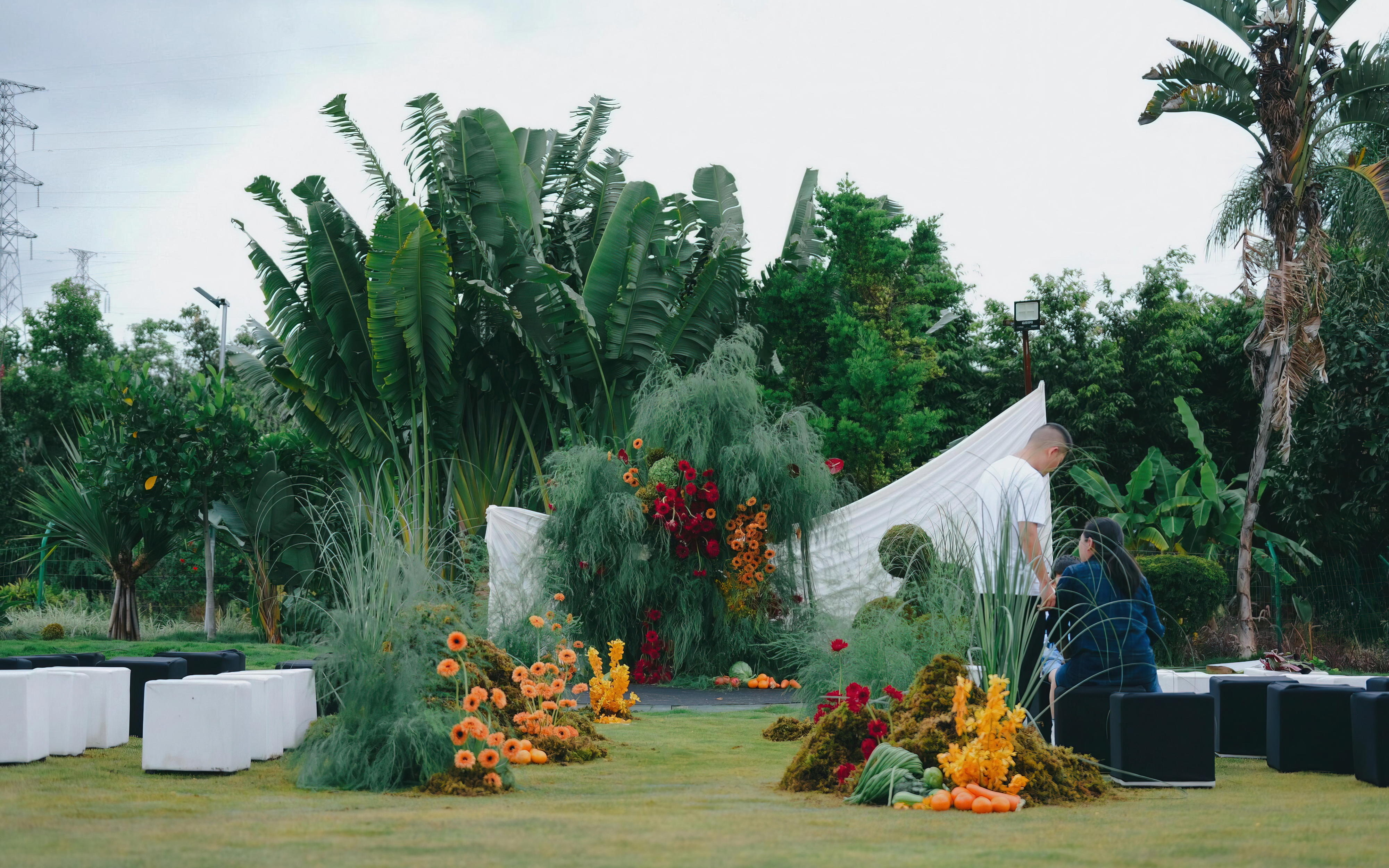 轻预算呈现自然风果蔬元素户外婚礼