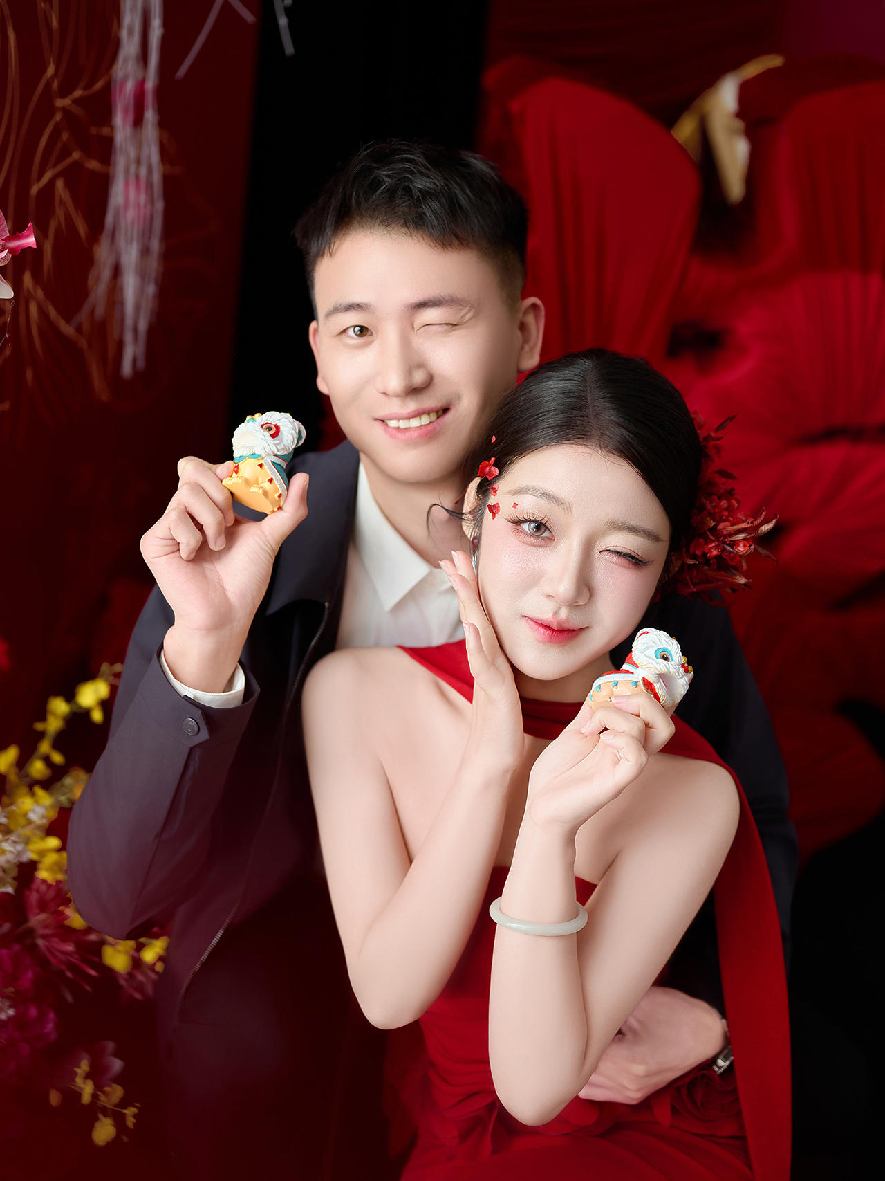 花影交织时，美到爆的订婚