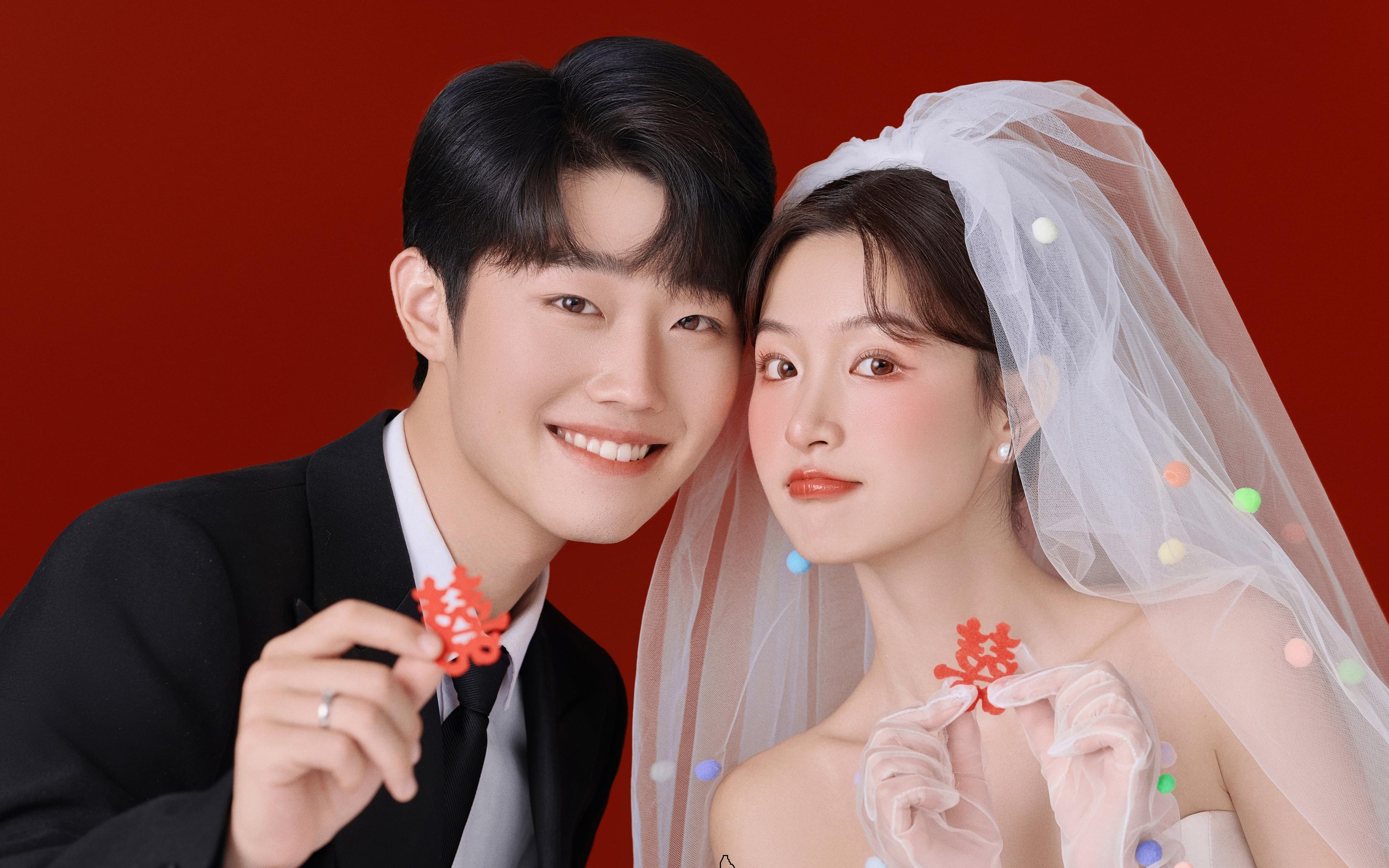 喜嫁婚紗照 溢出屏幕的滿滿的喜慶與幸福