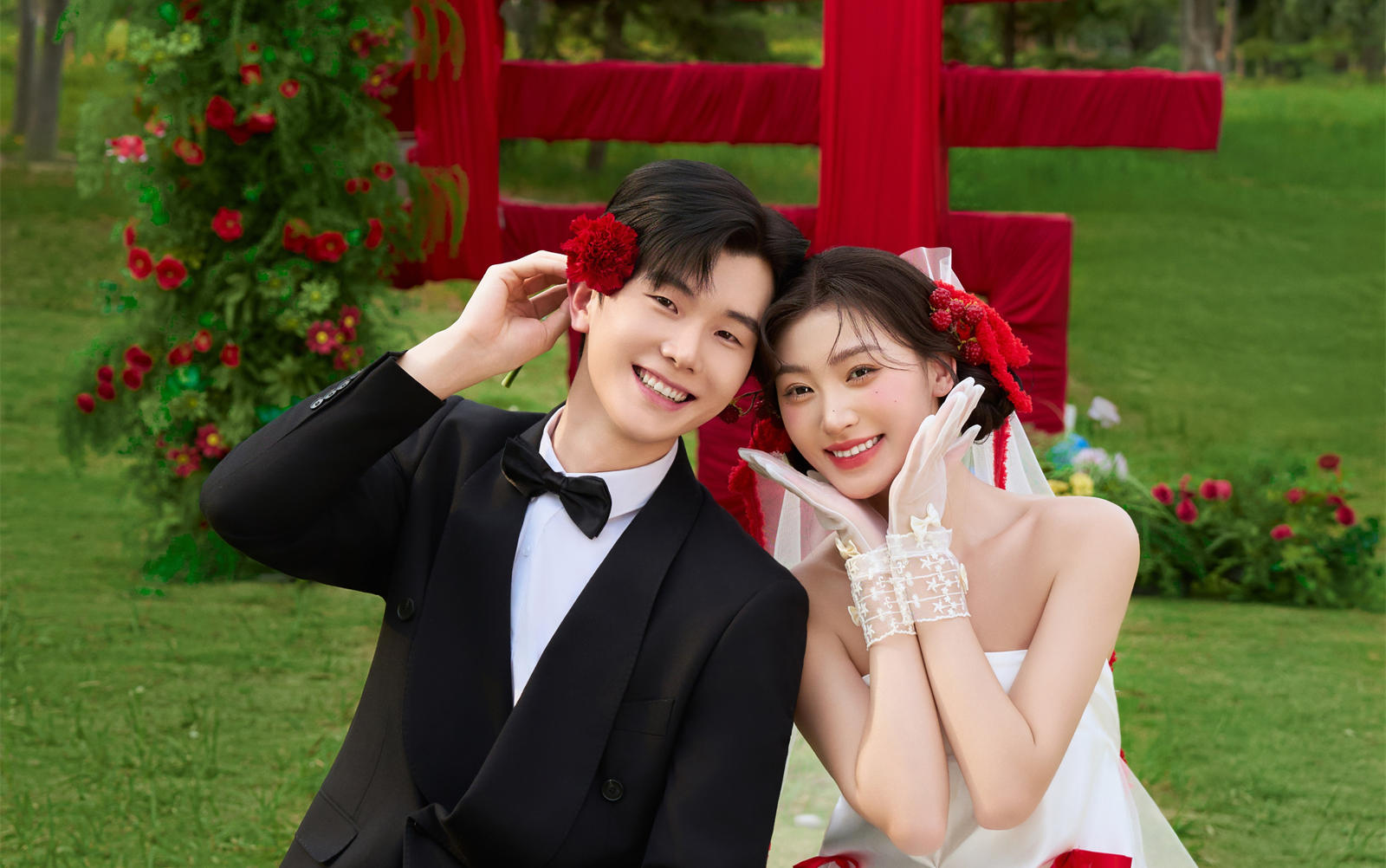 备婚姐妹快抄作业！这套喜嫁草坪婚纱照让我被夸爆了