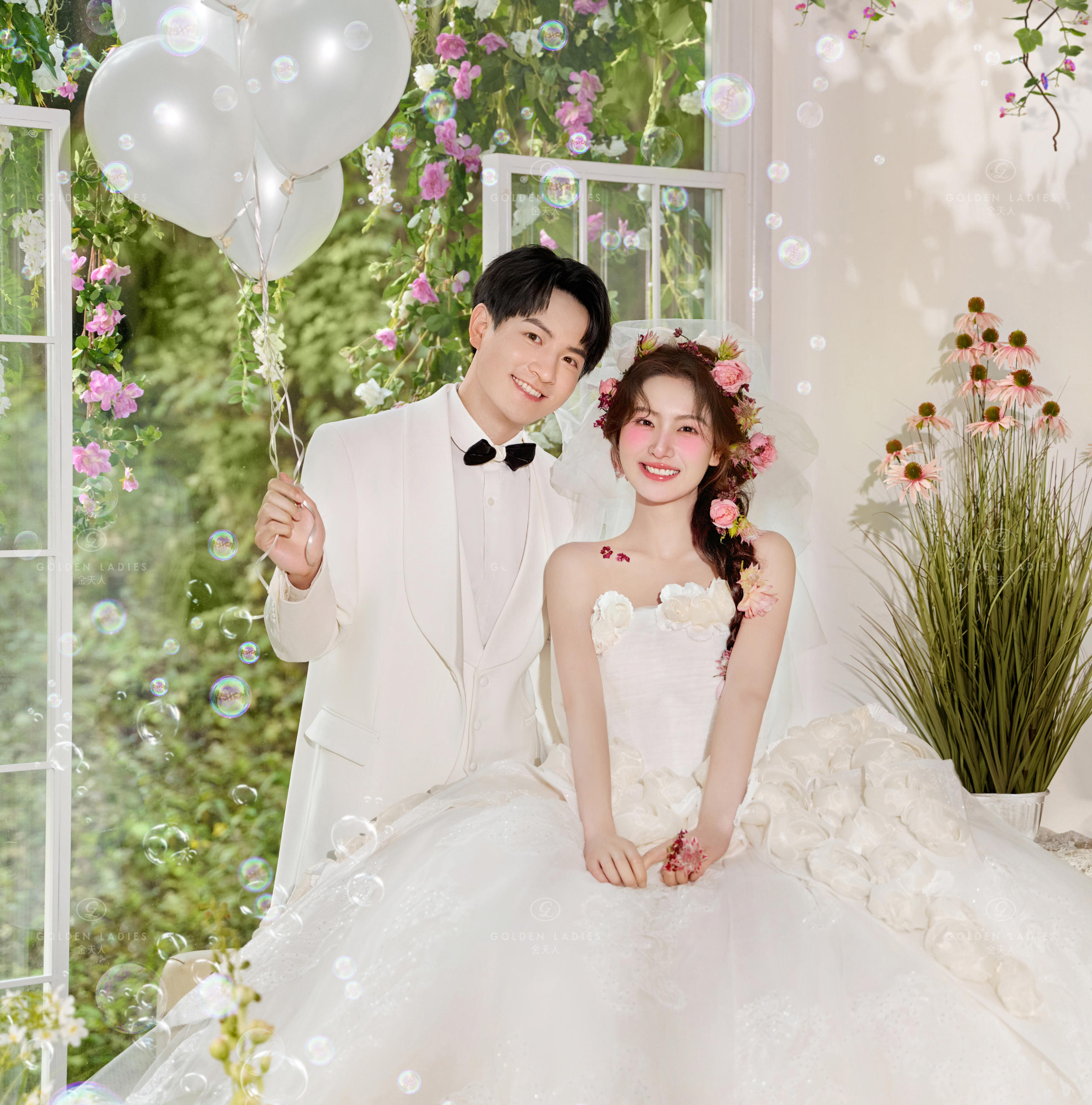 是心動(dòng)啊??拍到了少女感滿分的花房婚紗照