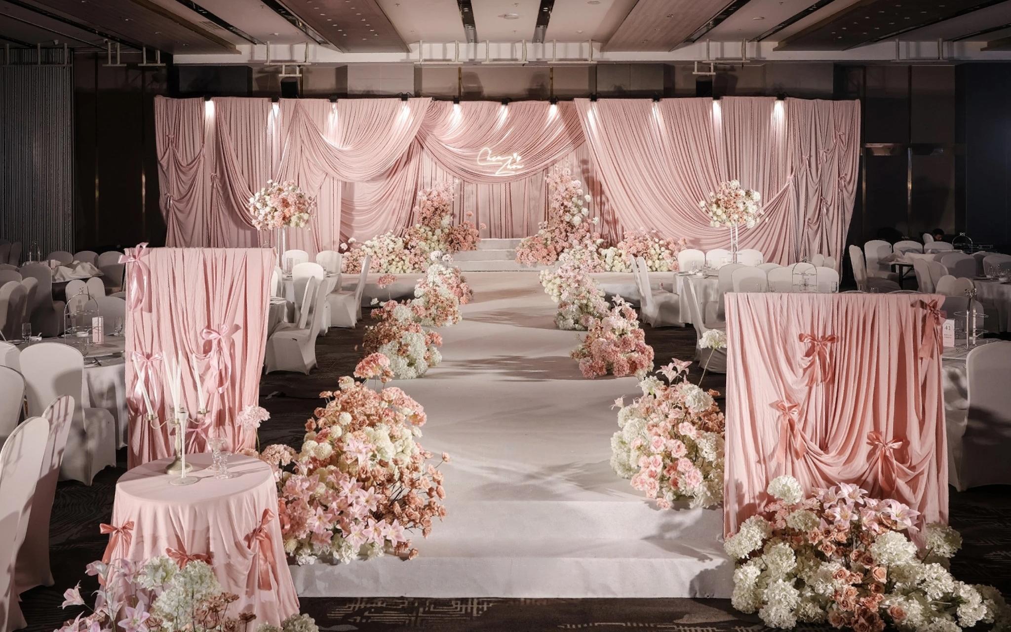 梦幻韩式定制粉色系婚礼