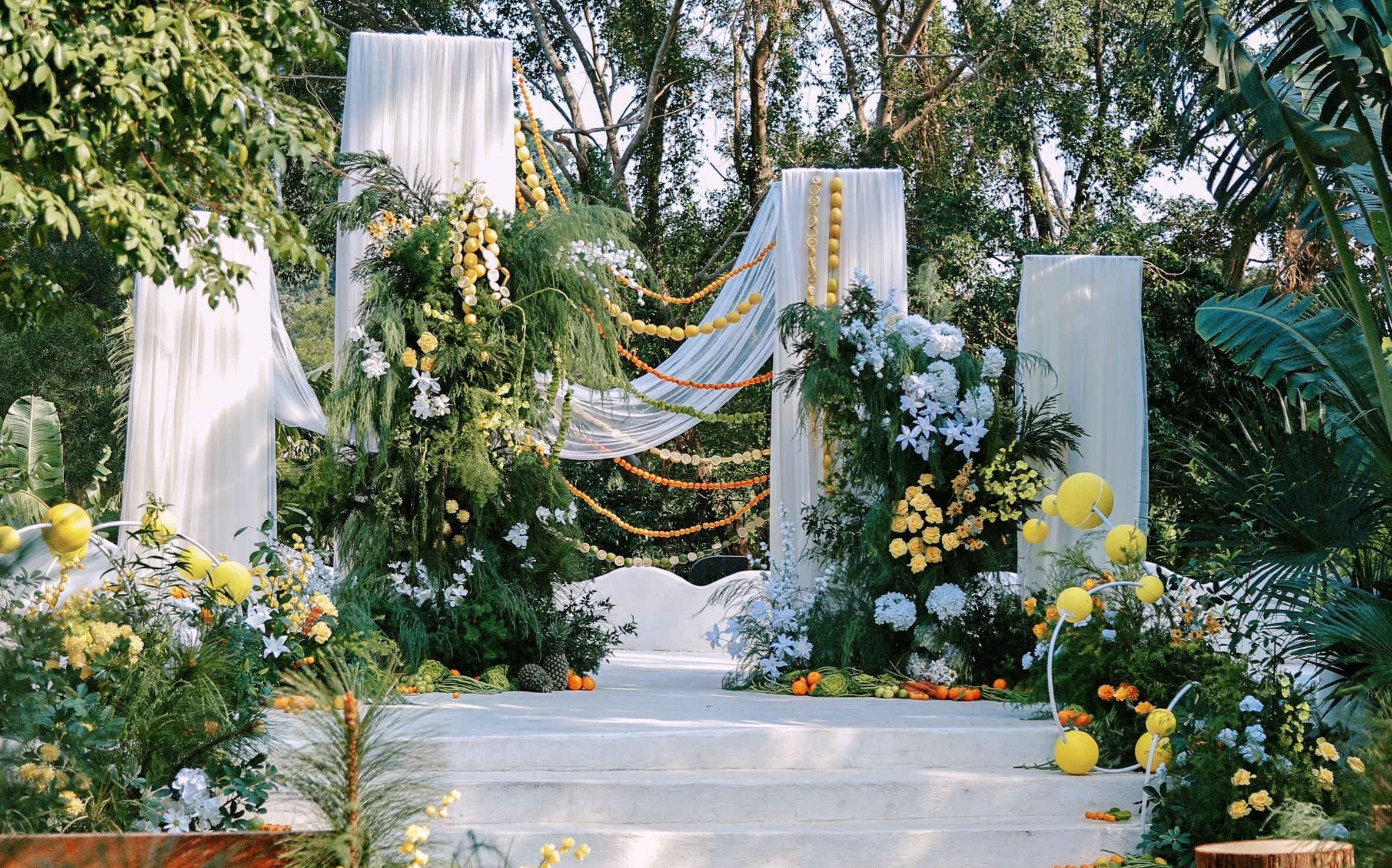 9800小預(yù)算民宿婚禮 森系婚禮 布幔婚禮韓式婚