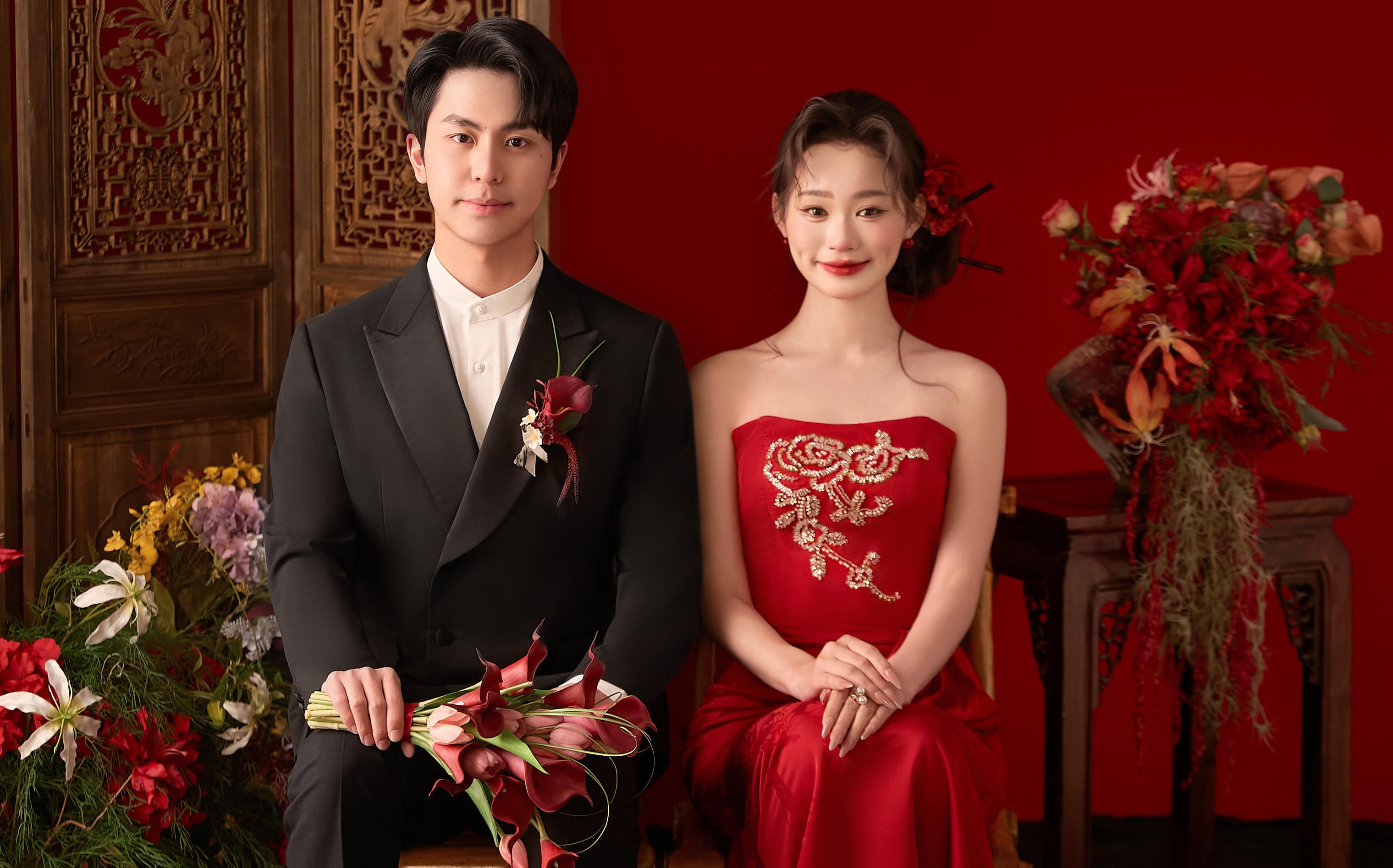 【中式喜嫁婚纱照】红妆定格东方深情
