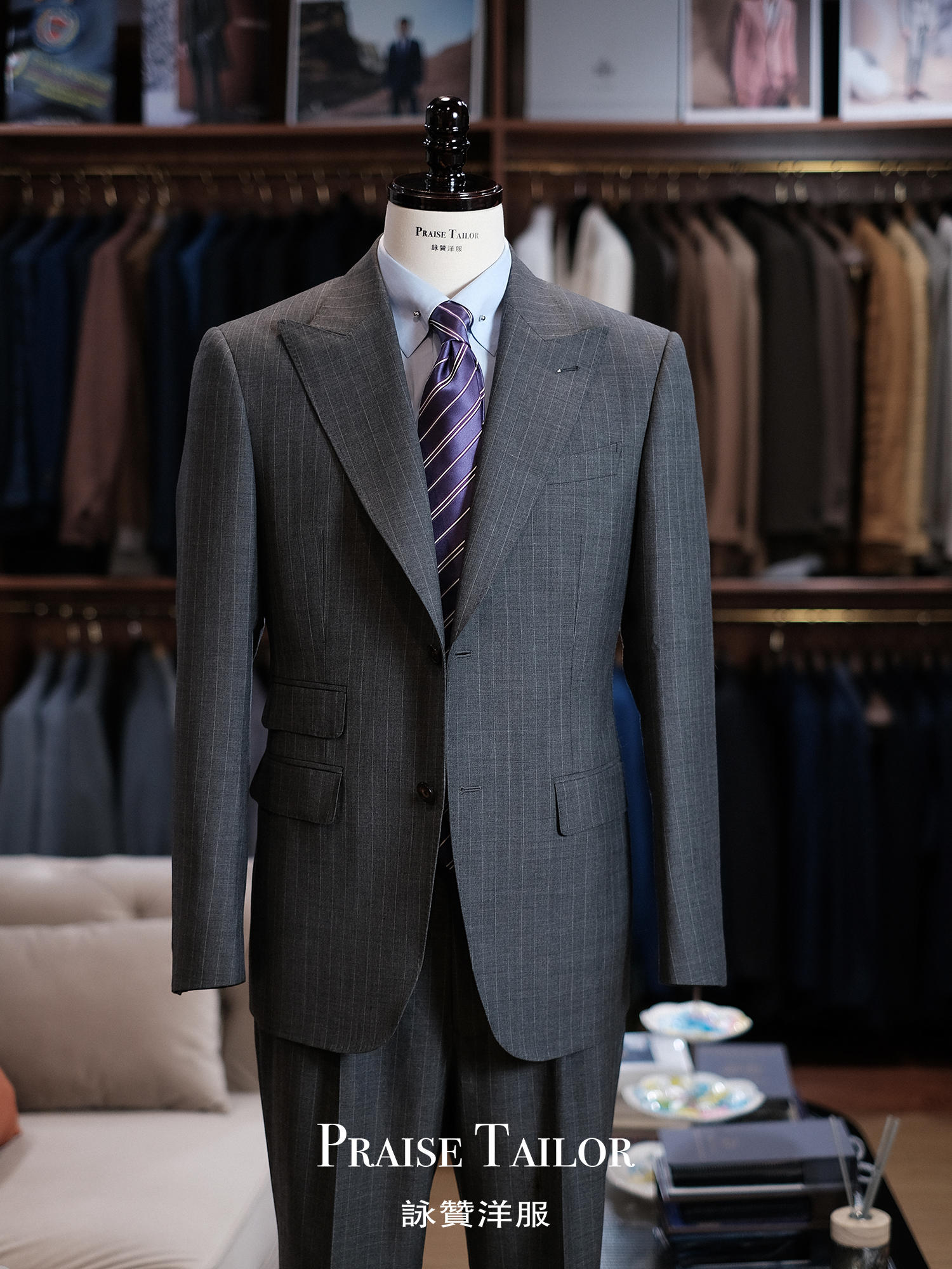 【咏赞-西服定制】全羊毛男士婚礼西服定制