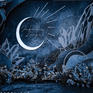月畔星河 深海蓝色系月亮主题梦幻仪式区吊顶