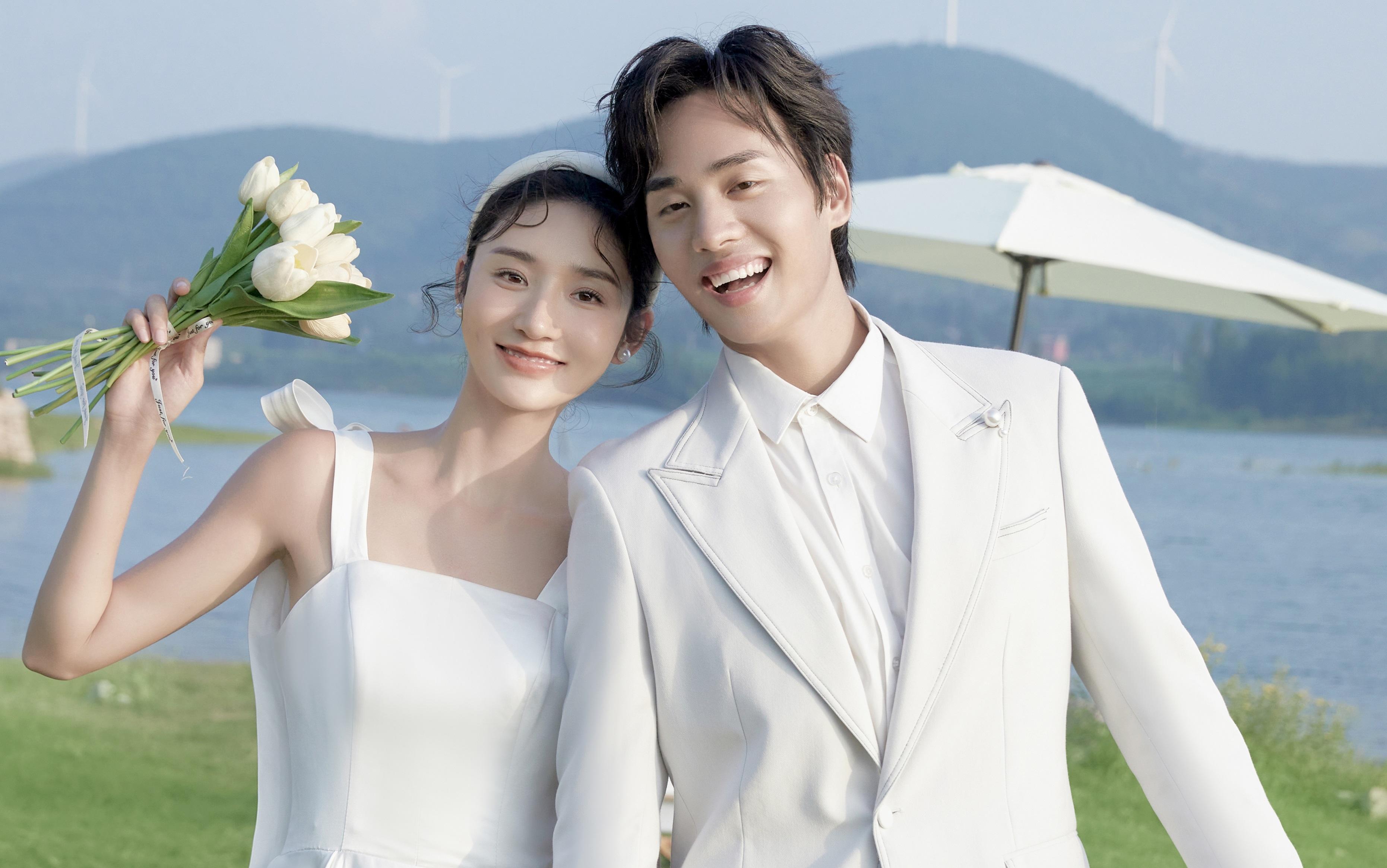 森系草坪婚紗照