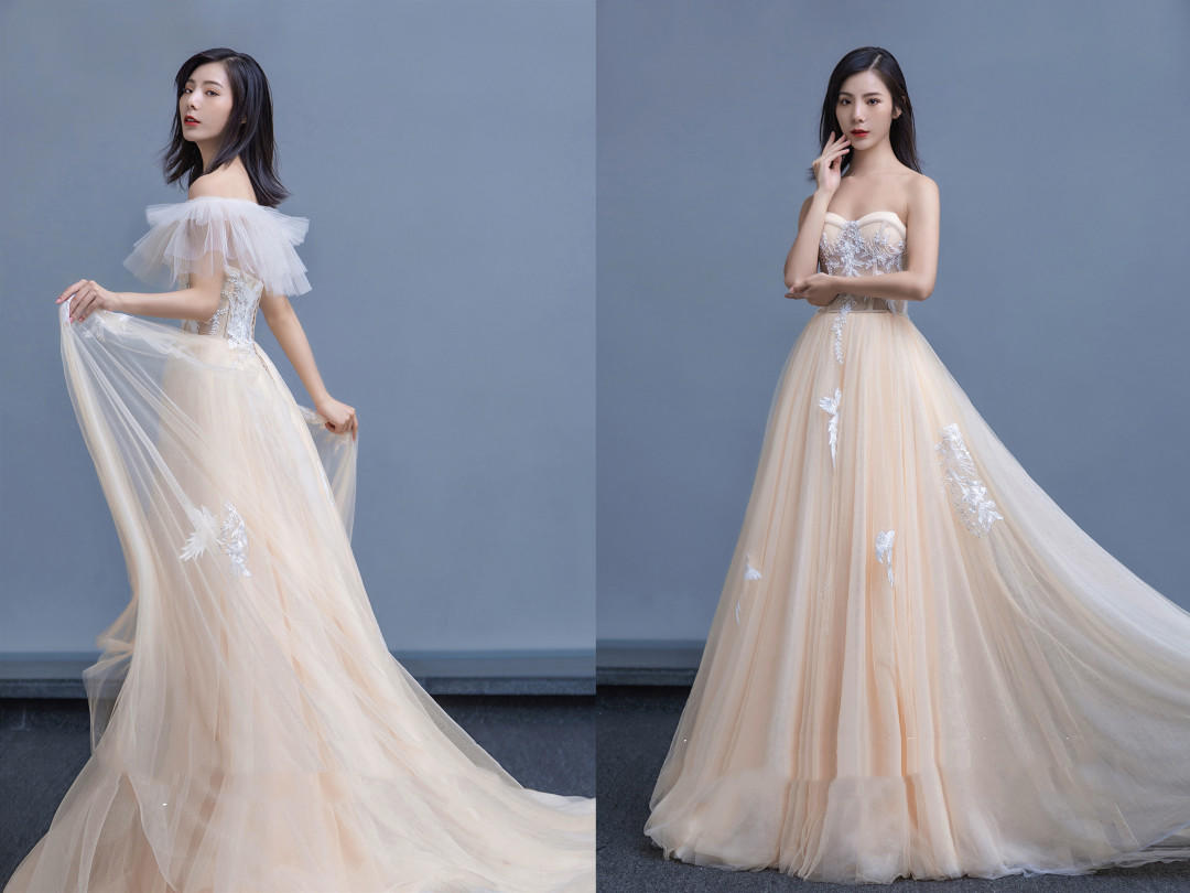 【店长推荐】超人气贝拉新店婚服三件组合