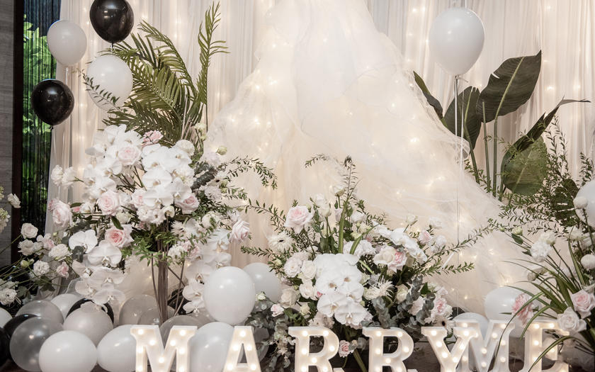 【叁契婚礼】白绿色清新求婚典礼~