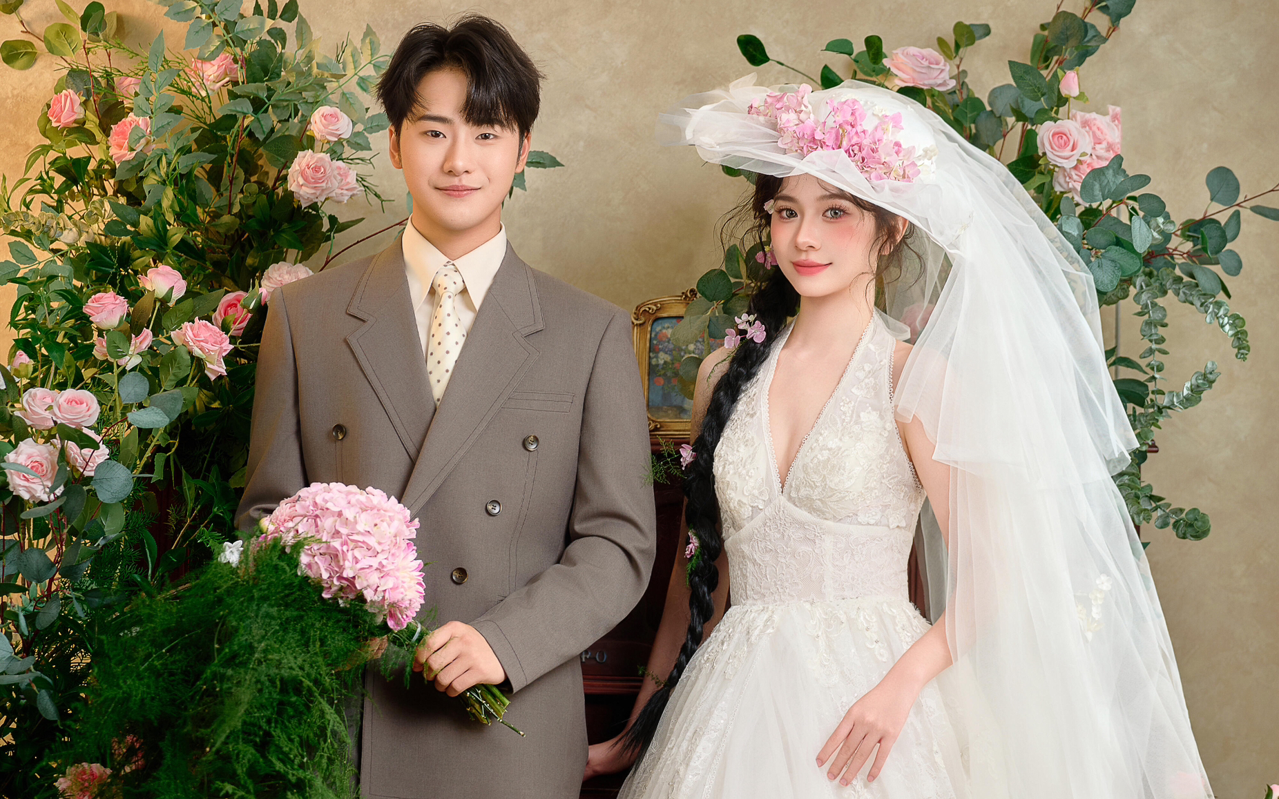 法式復(fù)古系列客片欣賞！石家莊婚紗照推薦商家