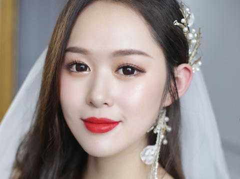 杭州萧山婚礼早晚妆 专家化妆师上门化妆 唯美中式