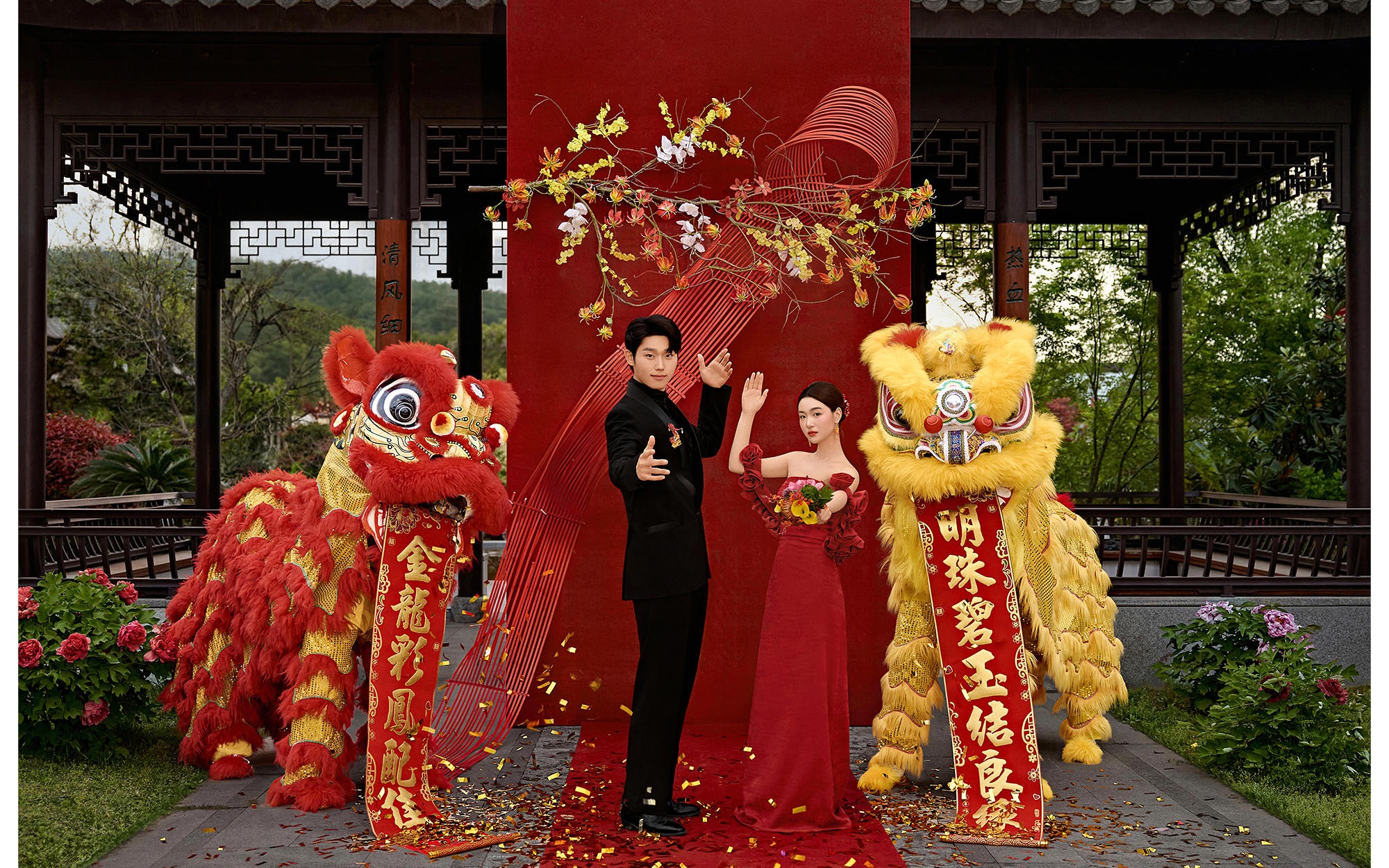 新中式喜嫁婚紗照真的是太出片了（金玉良緣）