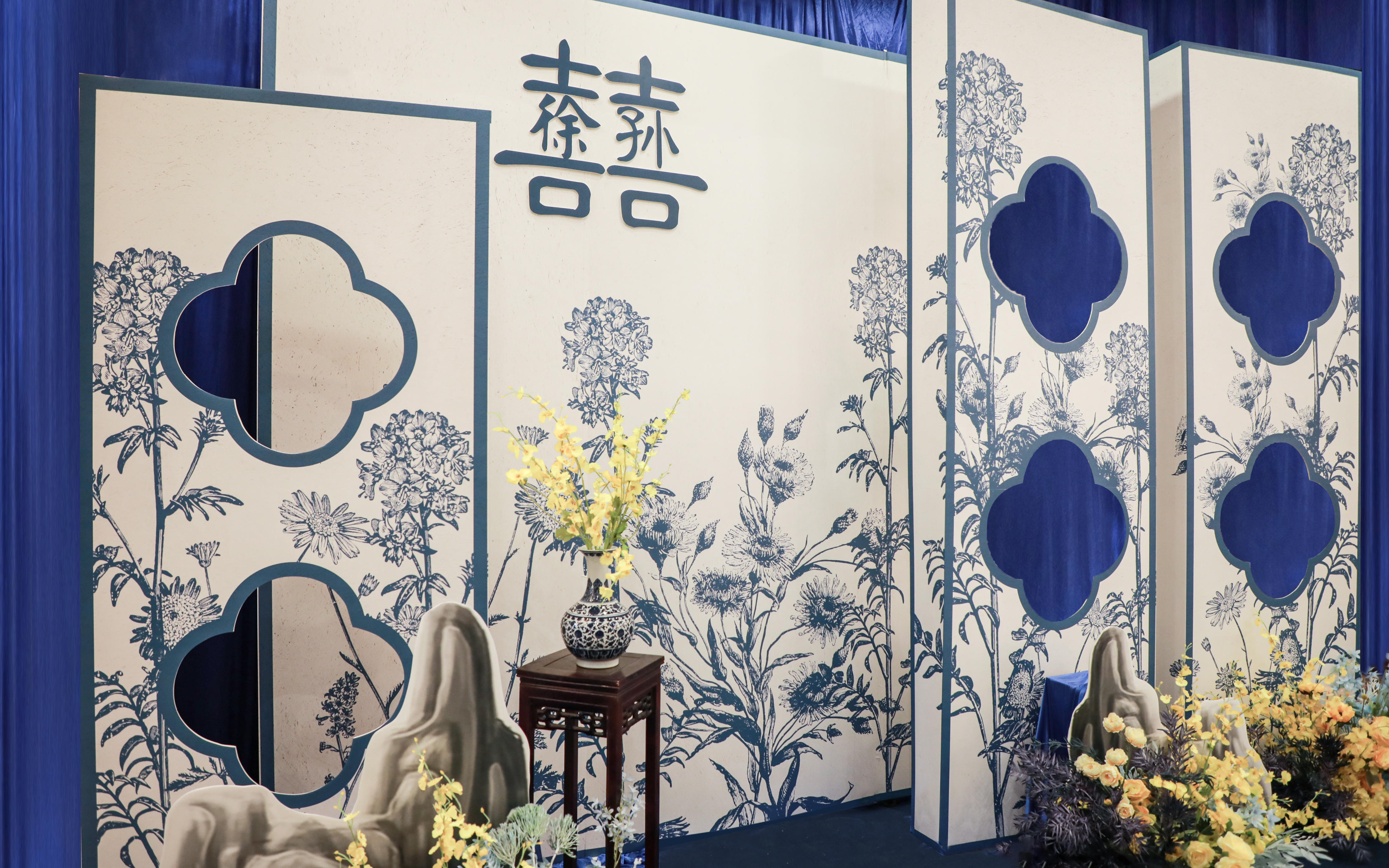 室內(nèi)婚禮 | 青花瓷新中式婚禮