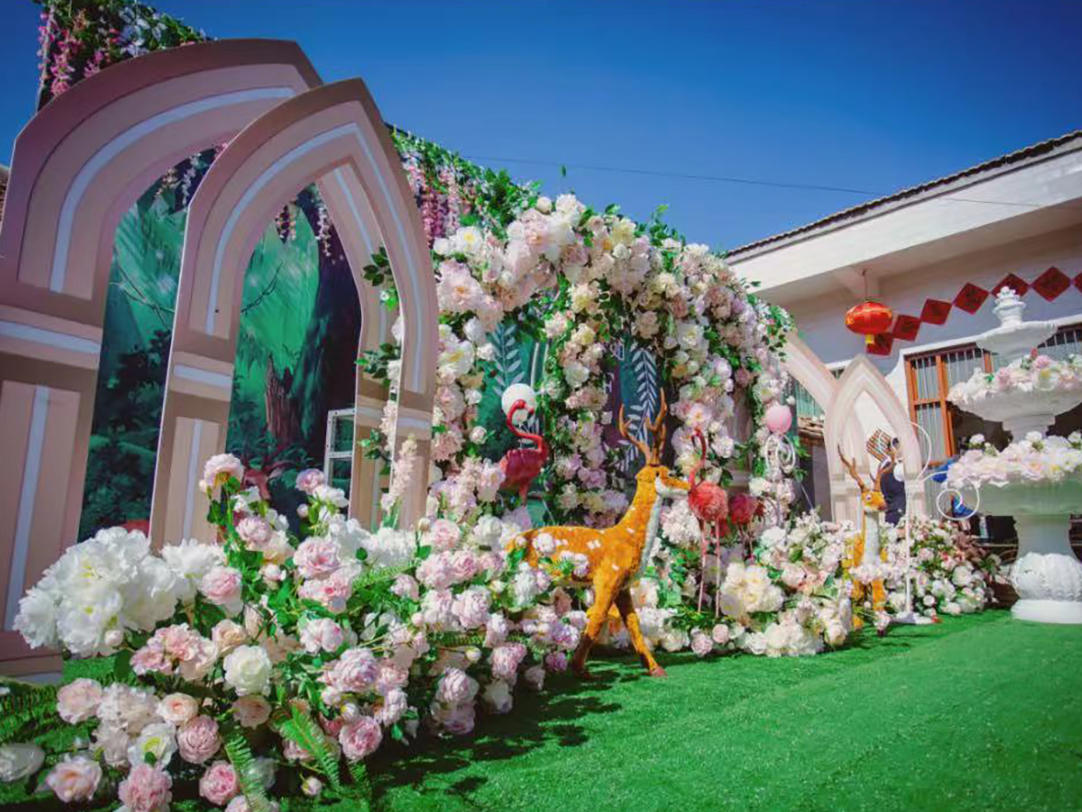 室外、庭院森系小清新婚礼