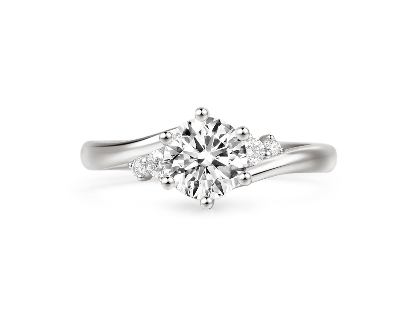 梵誓-希尔芙 18K金铂金求婚钻戒