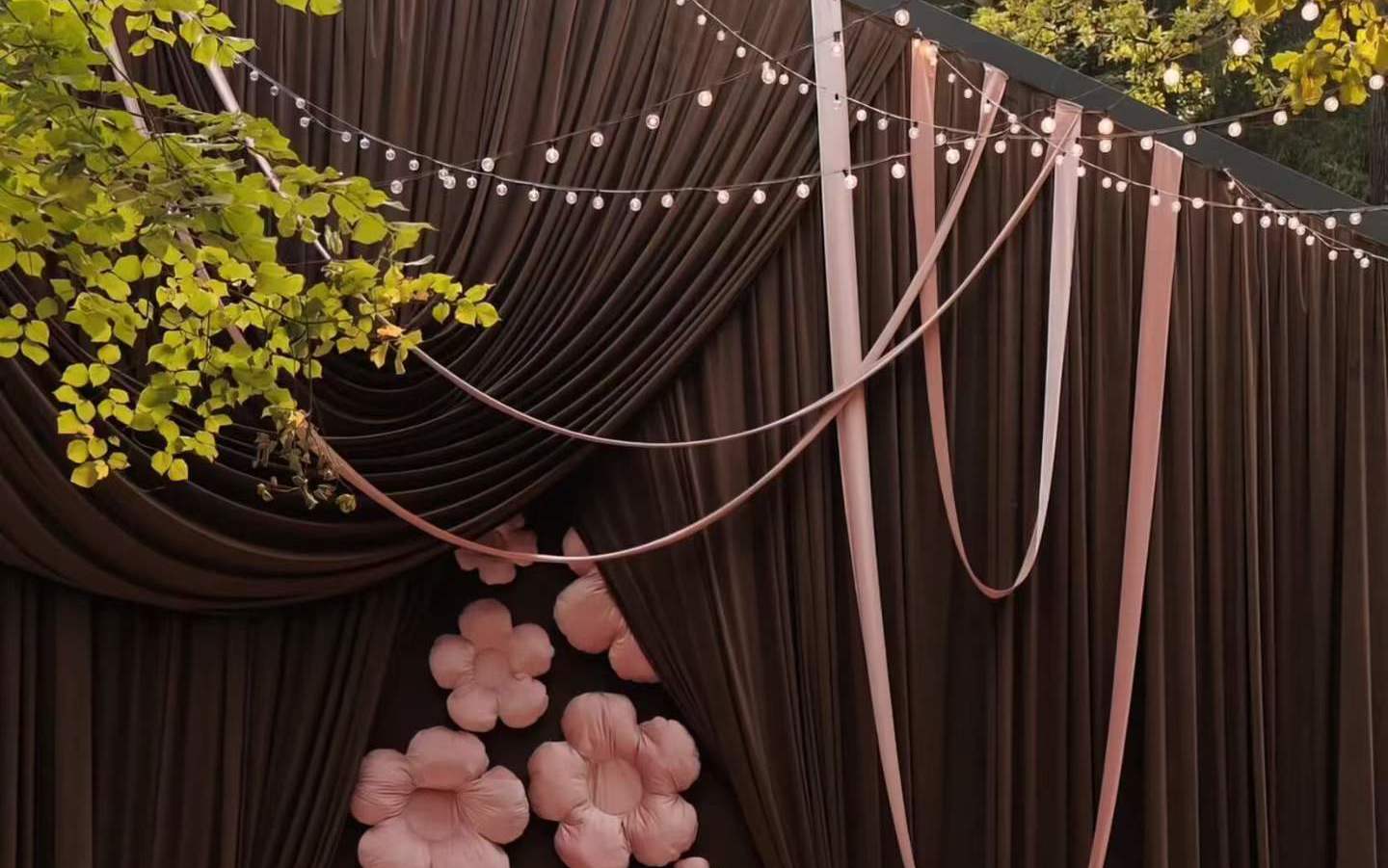 粉调浪漫，如海般温柔的婚礼