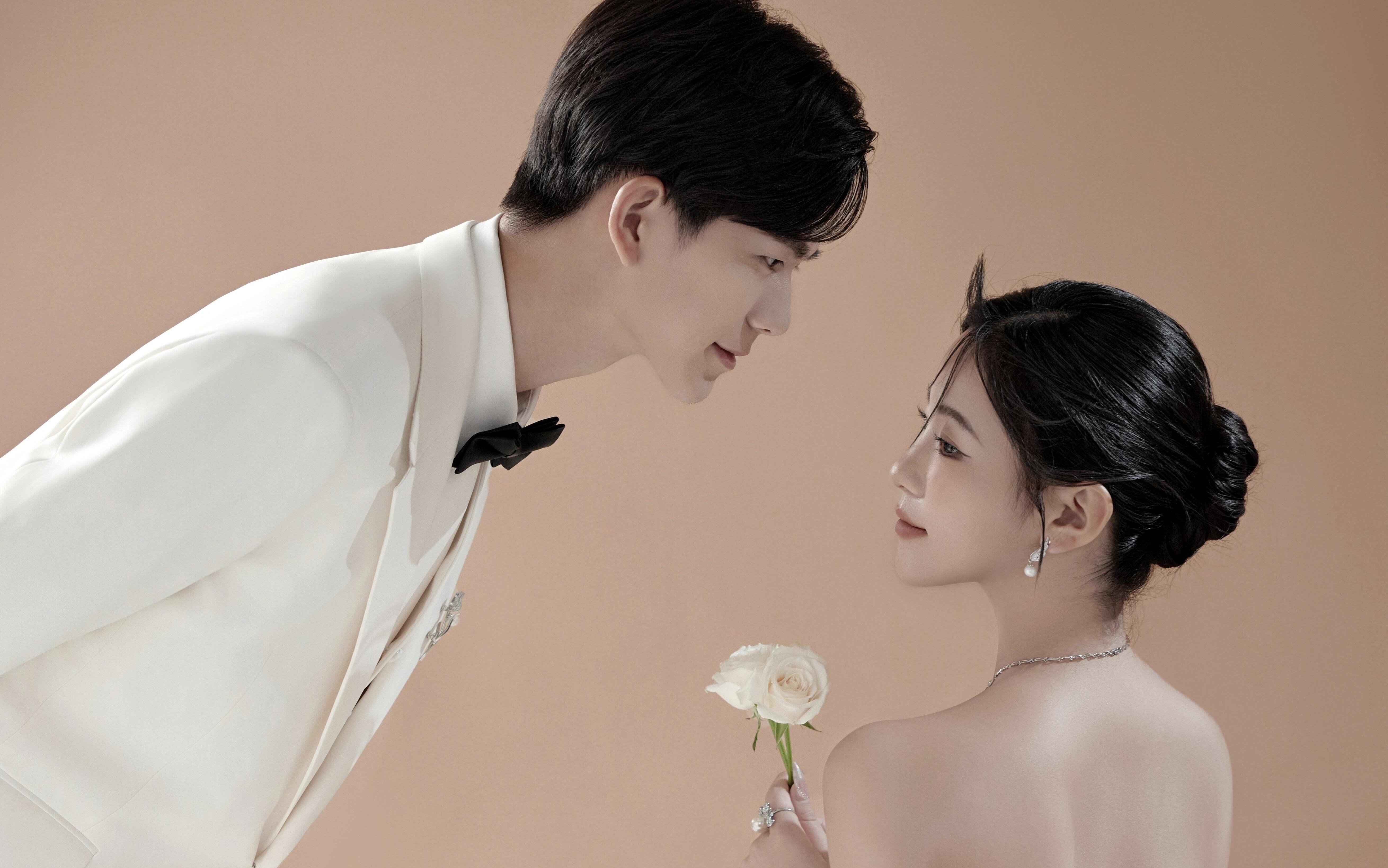 極簡主紗婚紗照每幀都是優(yōu)雅大片