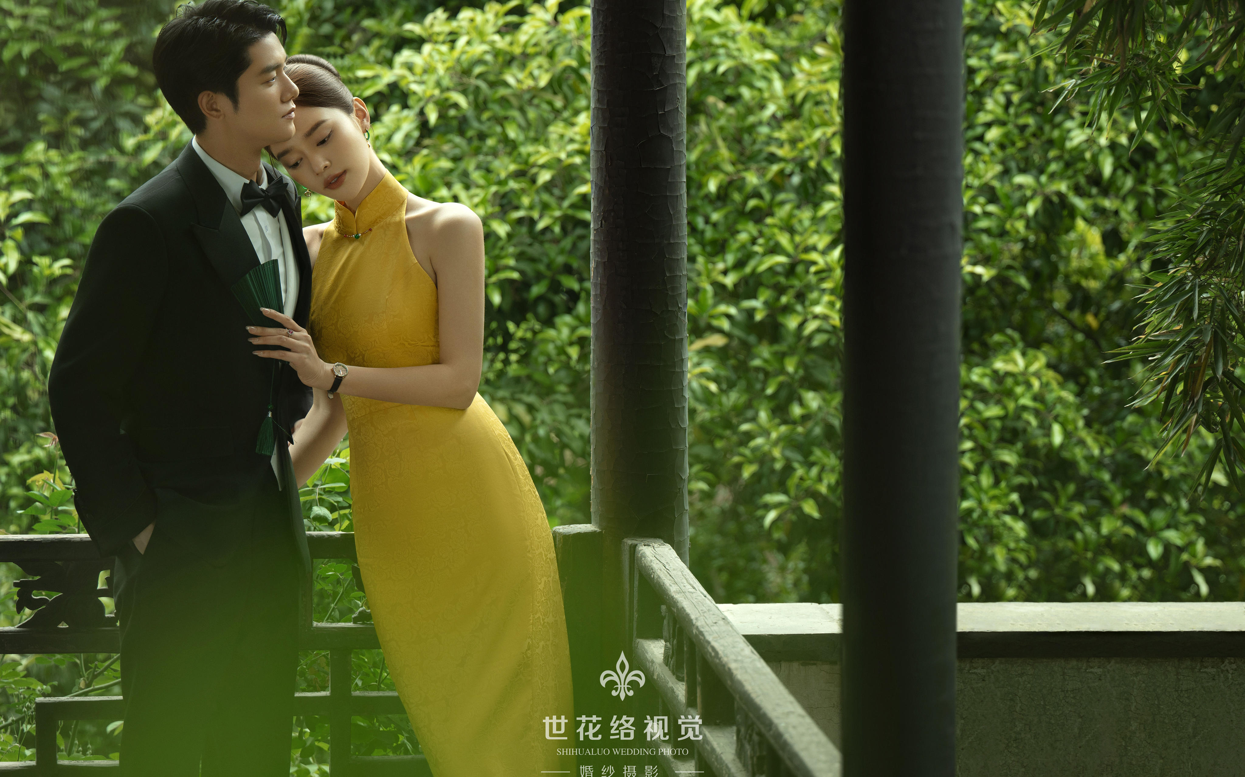 沉溺于东方美学🍃园林婚纱照美得太出色