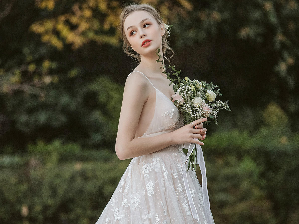 【花间】春夏新款小清新风格礼服