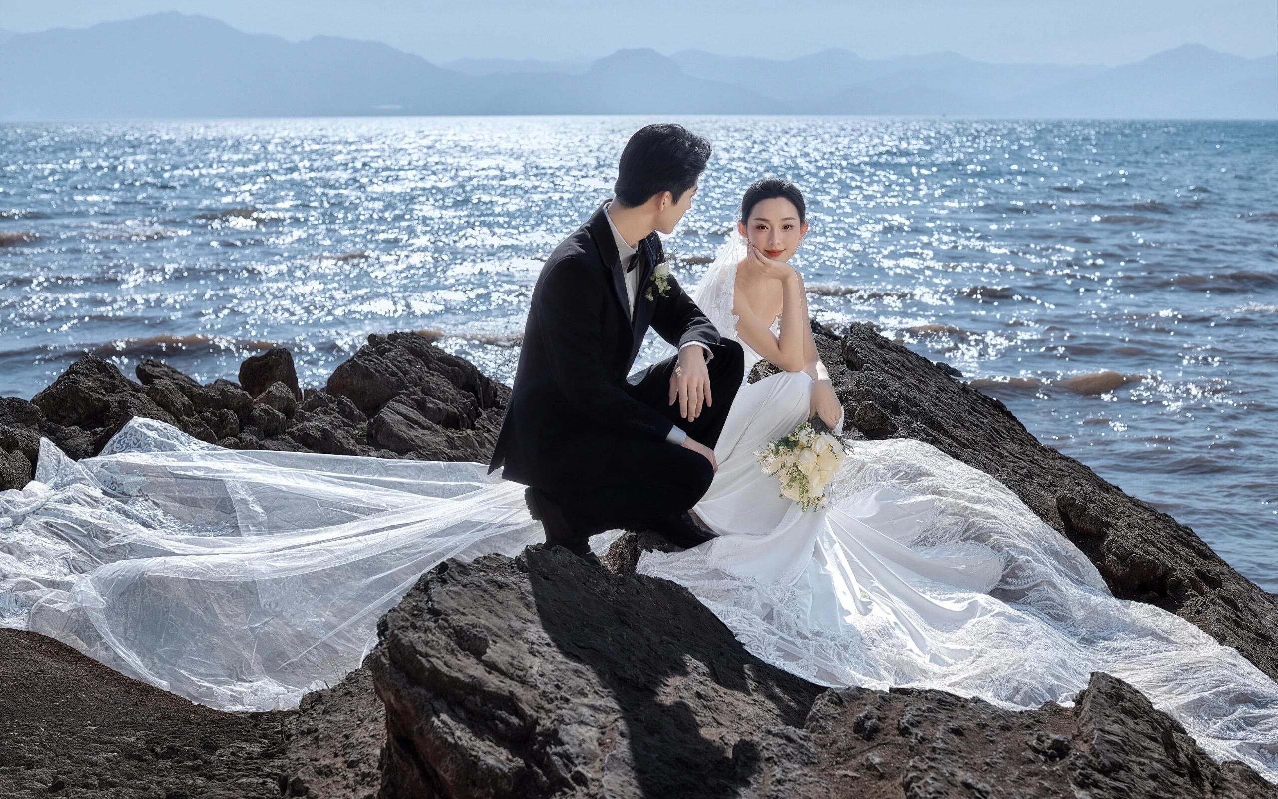【get了同款海邊婚紗照！】