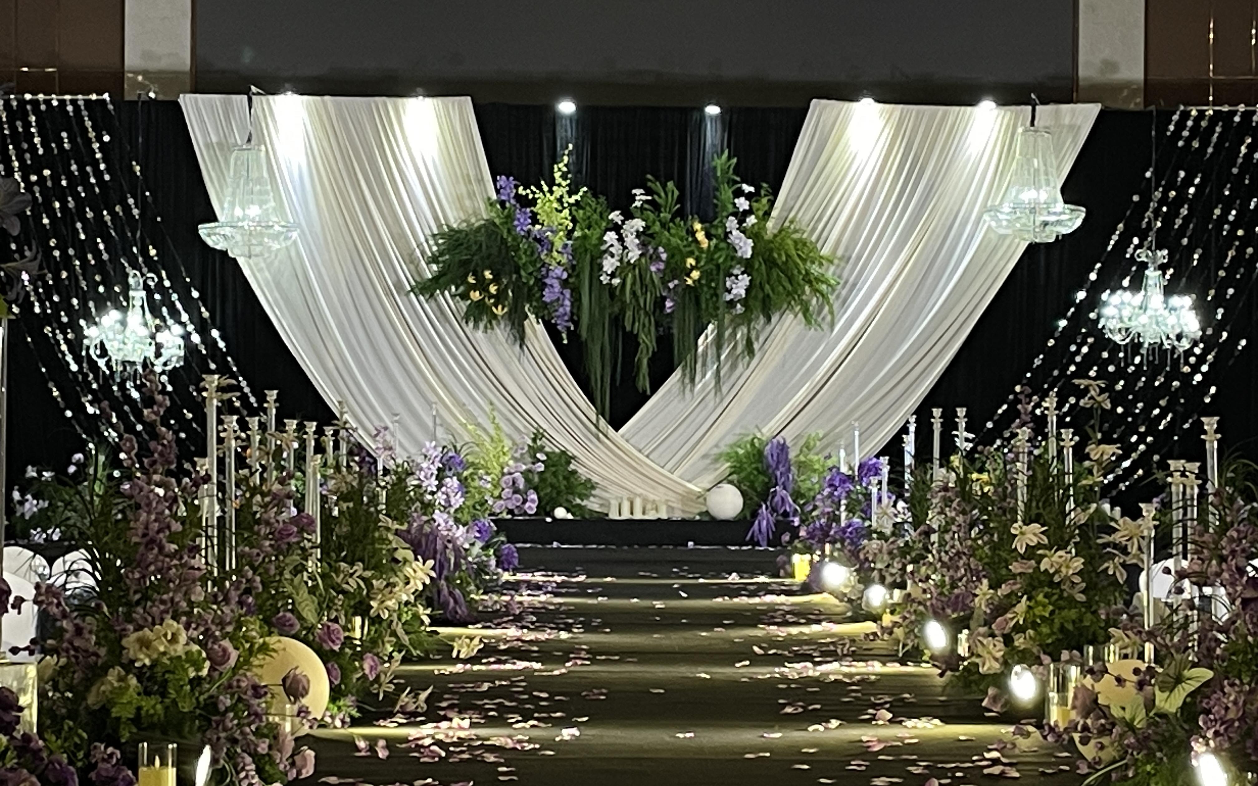 威尼斯金色大廳香檳色森系婚禮