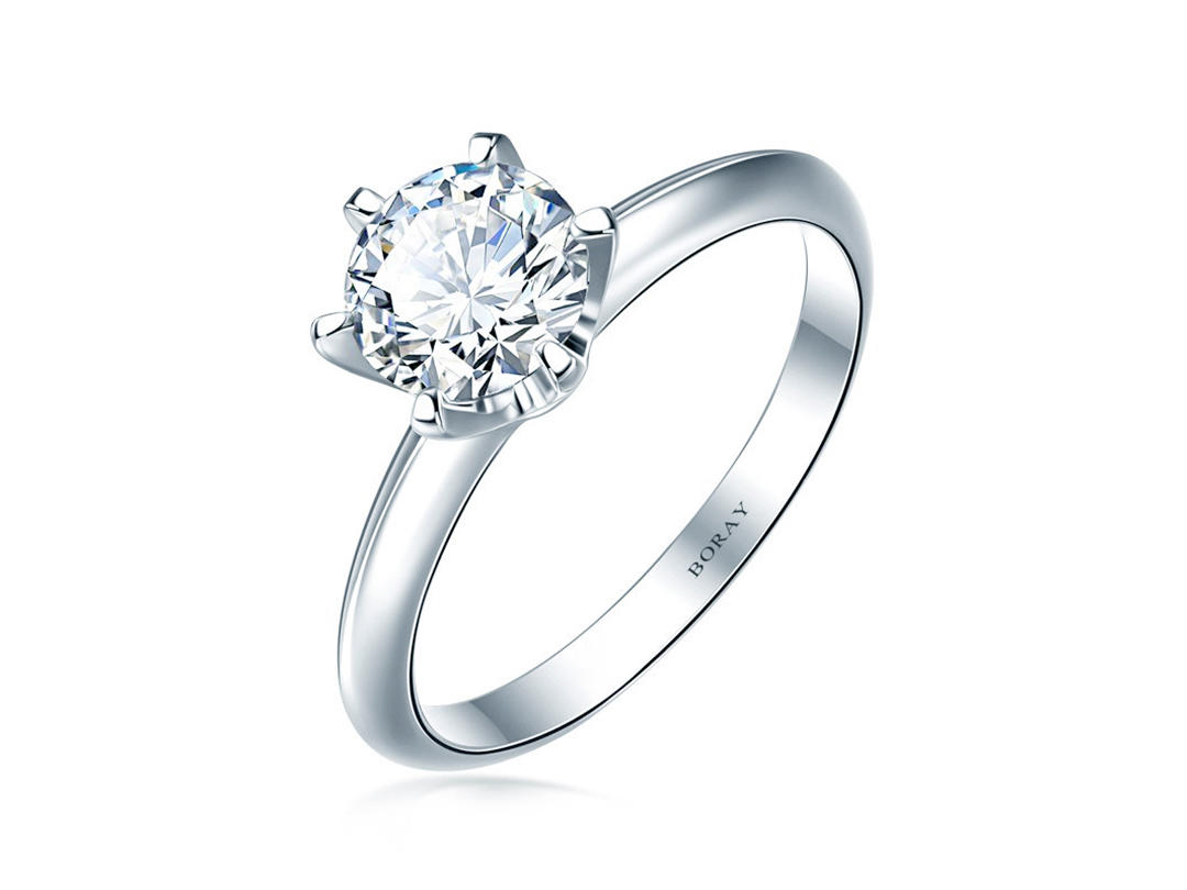 BORAY——经典铂金六爪钻戒
