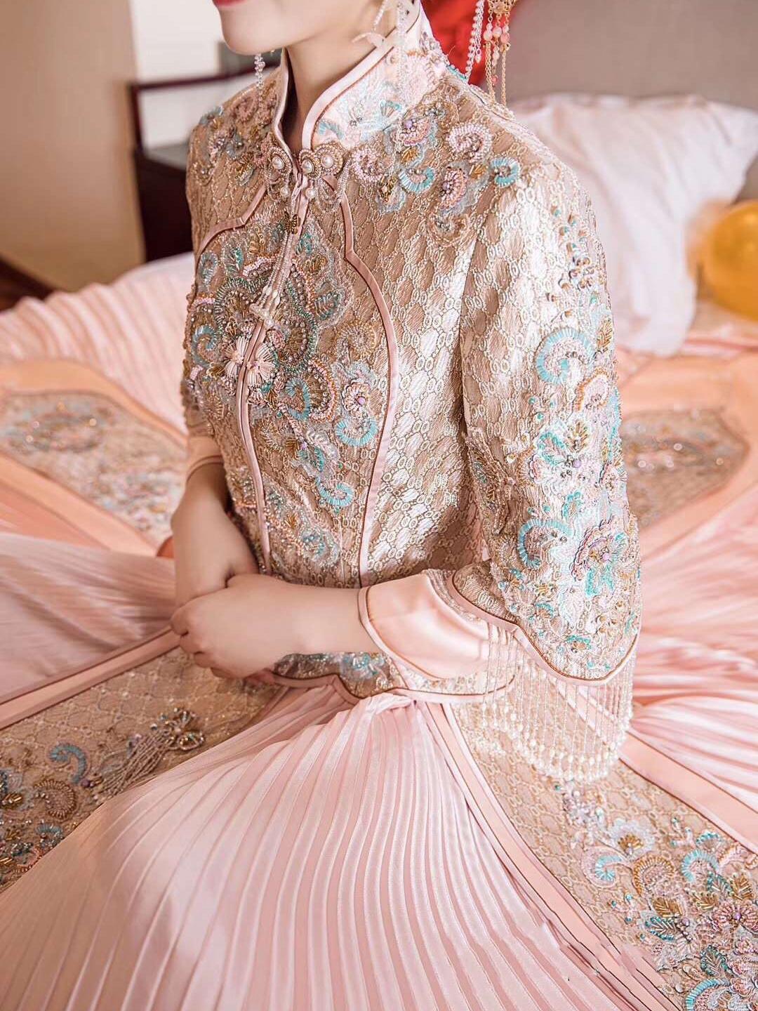 廊坊万达WANSA新中式粉色秀禾套餐