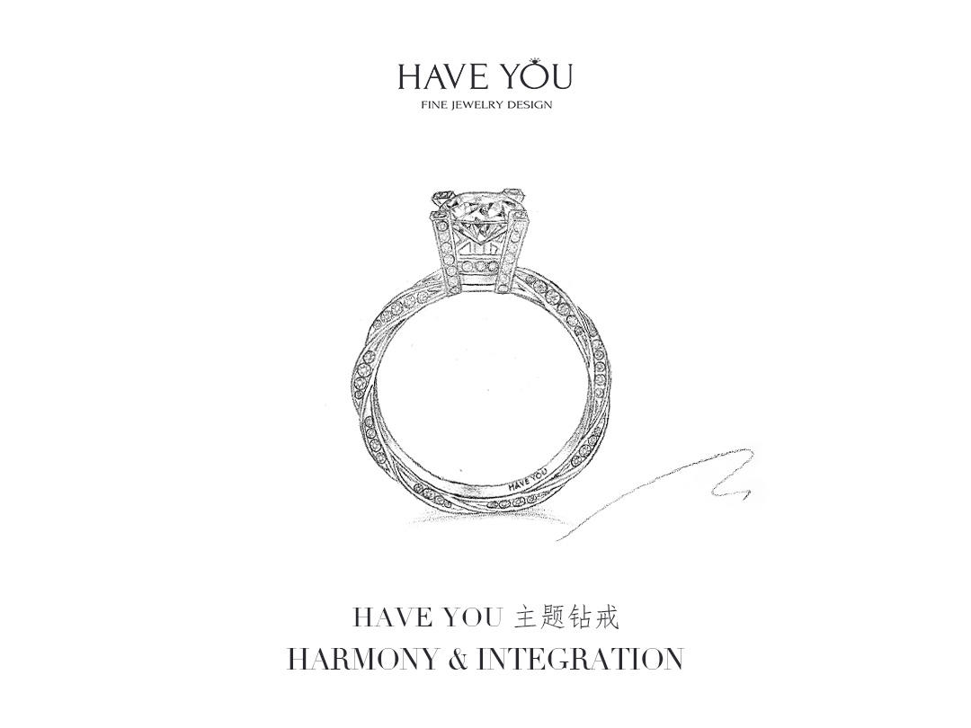 「HY主题钻戒」经典奢华求婚钻戒