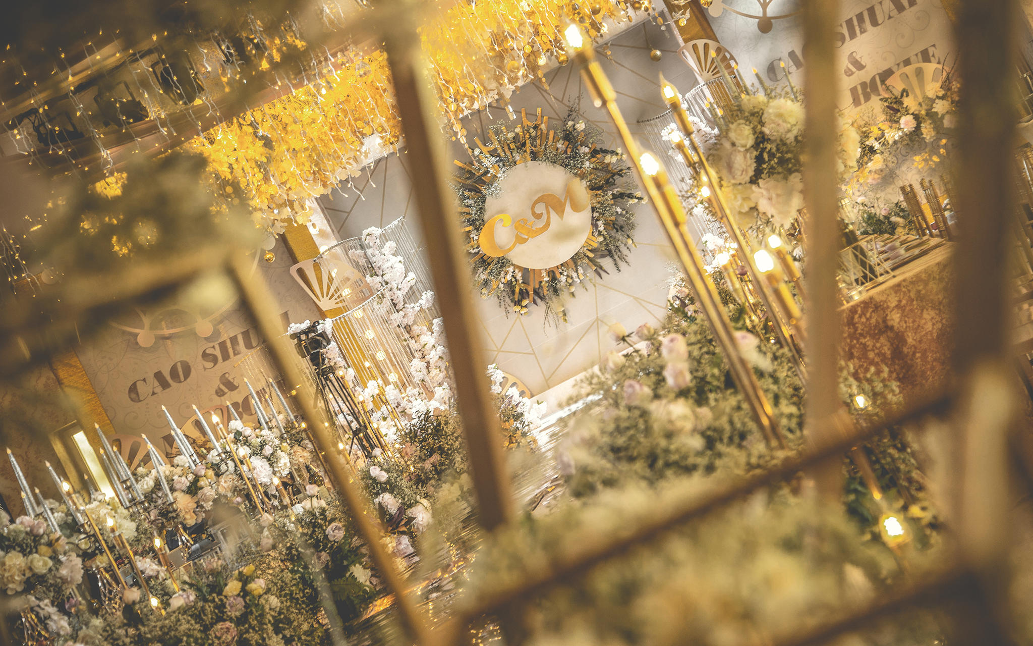 爱施诺婚礼定制/金裕楼/香槟色