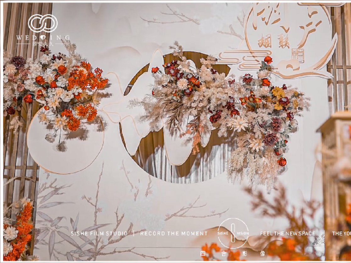 漳州温德姆新中式水墨画婚礼，高性价比