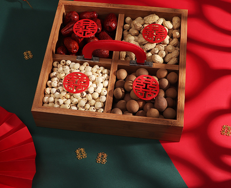早生贵子干果盒结婚果盘婚庆用品